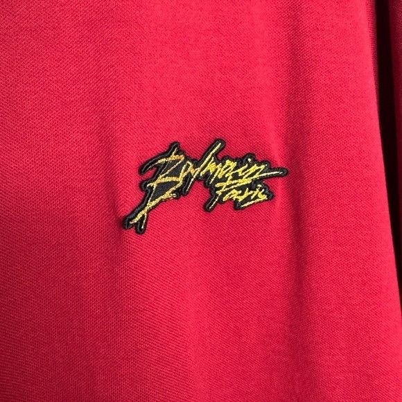 Balmain Balmain Pique Cotton Bulky Logo Polo Shirt Red Men’s Large Size US L / EU 52-54 / 3 - 2 Thumbnail