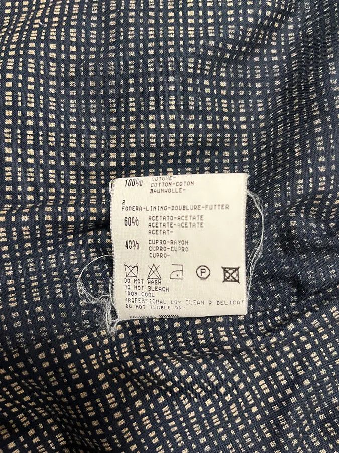 Marithe + Francois Girbaud 2000s Marithé + François Girbaud Navy Wool Buttoned Extra Collar Jacket Size M / US 6-8 / IT 42-44 - 10 Thumbnail