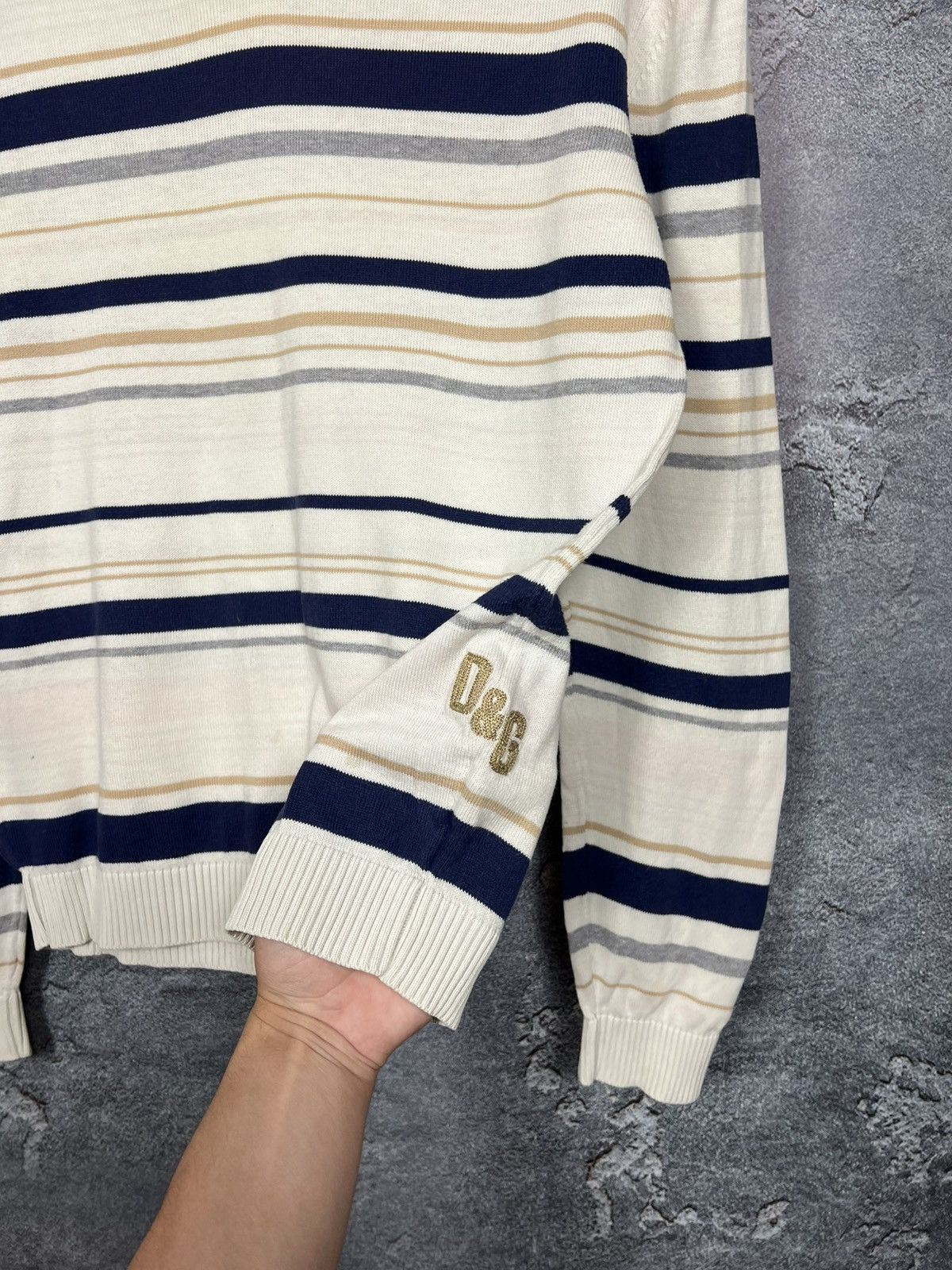 Dolce & Gabbana Vintage Dolce Gabbana V Check Jumper Sweater Size US M / EU 48-50 / 2 - 3 Thumbnail