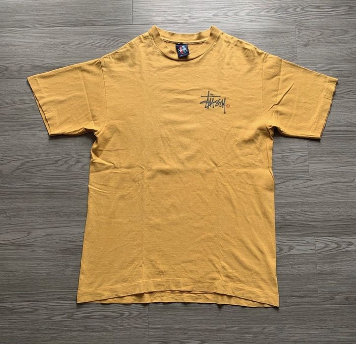 Vintage VINTAGE 90’s STUSSY ICONIC LOGO T-SHIRT SINGLE STICH | Grailed