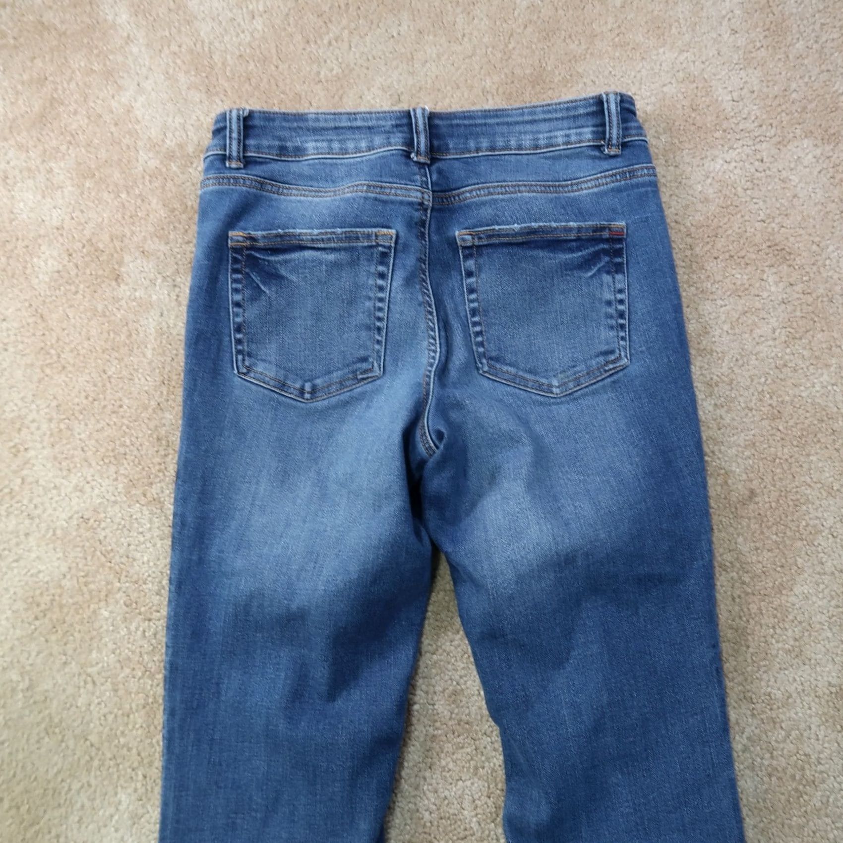 Denime Edgely Jeans Bootcut Women's 8 Blue Denim Stretch 30x30 Regular Mid Rise Size 30" / US 8 / IT 44 - 6 Thumbnail