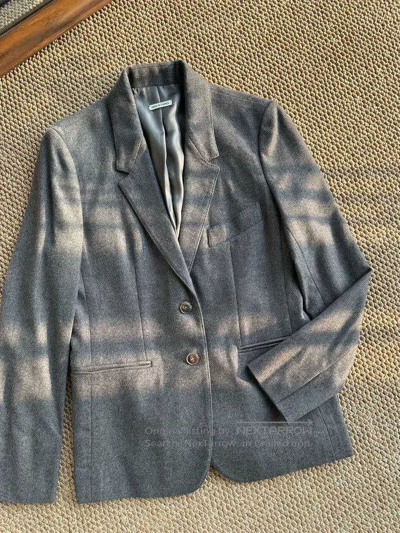 Hermes Hermes Cashmere Suit Jacket, Gray Size XXS / US 00 / IT 34 - 1 Thumbnail