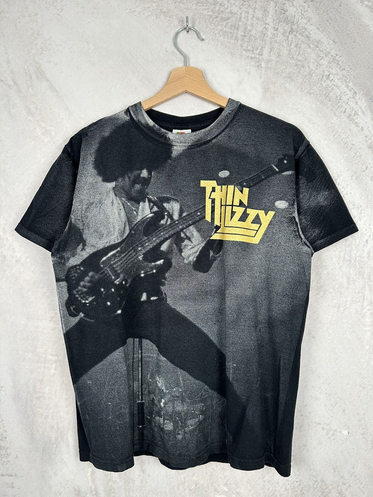 Band Tees × Vintage Vintage Thin Lizzy Rock Band Tee AOP Hendrix Rare Punk Size US M / EU 48-50 / 2 - 1 Thumbnail