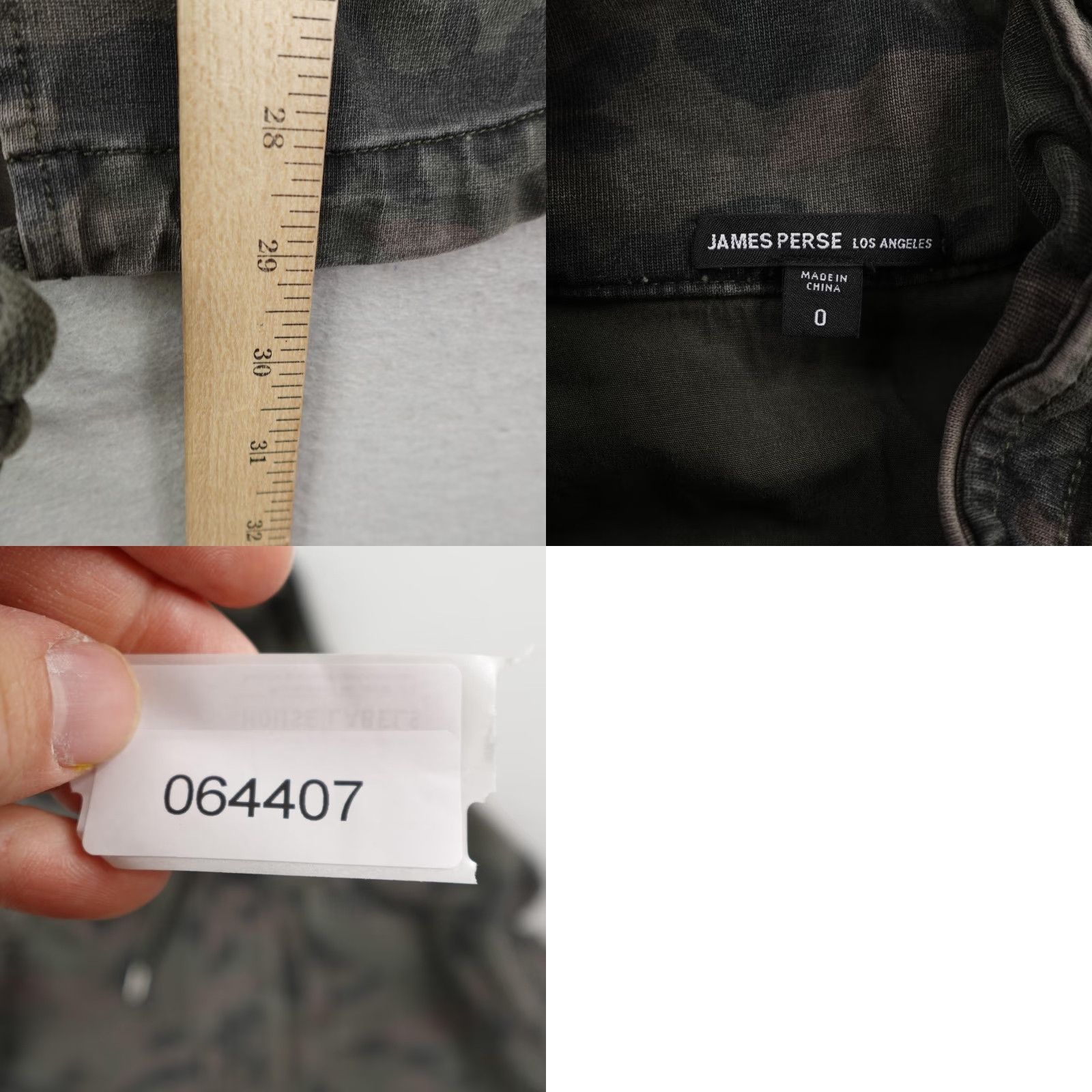 James Perse James Perse Military Jacket Womens XS 0 Green Camo Utility Coat Zip Snap Up Size XS / US 0-2 / IT 36-38 - 8 Thumbnail
