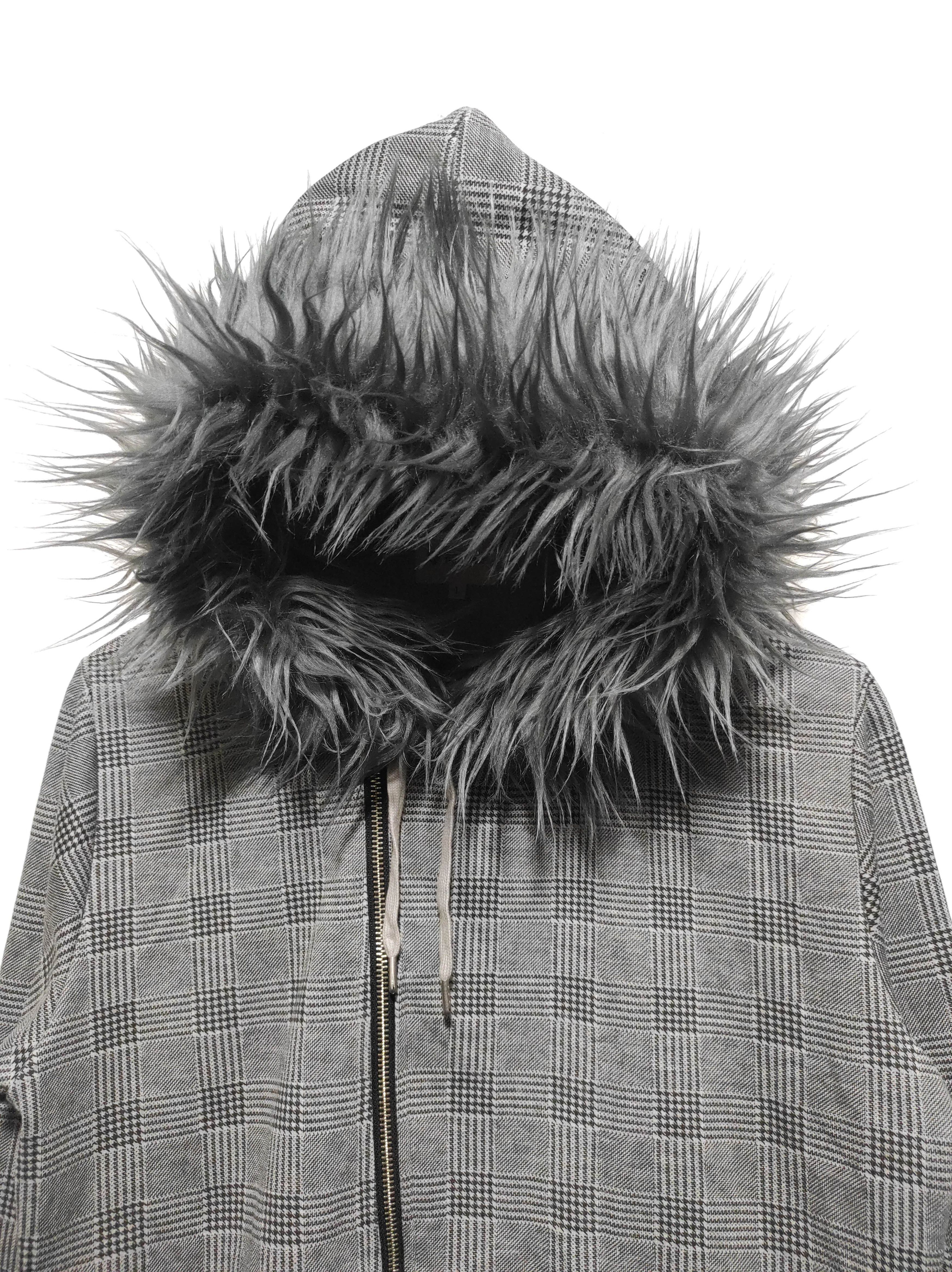 Hysteric Glamour TKMIXPICE Asymetrical Double Zip Fur Hoodie LGB style Size US M / EU 48-50 / 2 - 3 Thumbnail