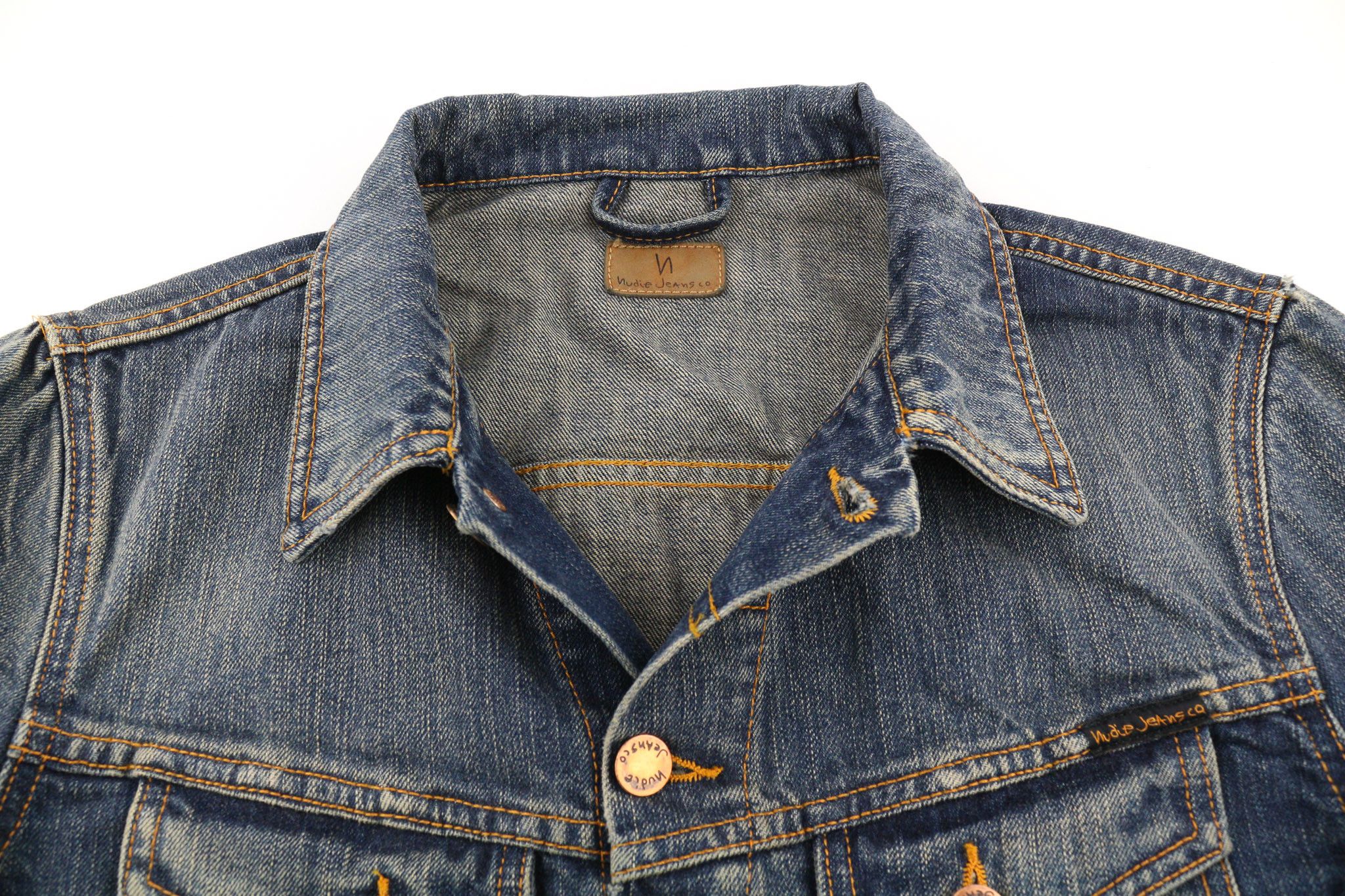 Nudie Jeans BILLY DARK AUTHENTIC DENIM S Blue Denim Jacket 80395 Size US S / EU 44-46 / 1 - 4 Thumbnail