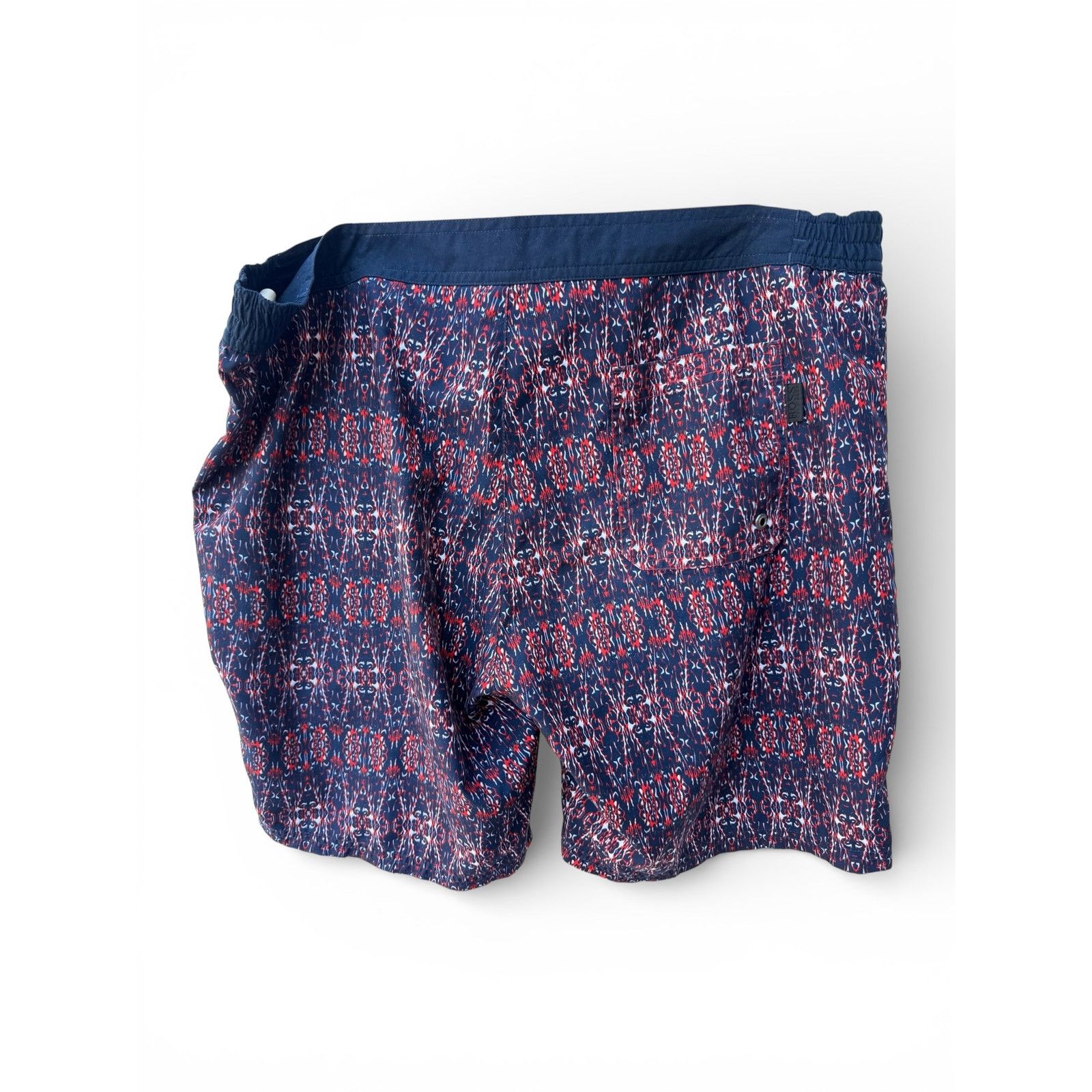 Hugo Boss Hugo Boss Navy Red Patterned Swim Trunks Medium Size US 32 / EU 48 - 2 Thumbnail