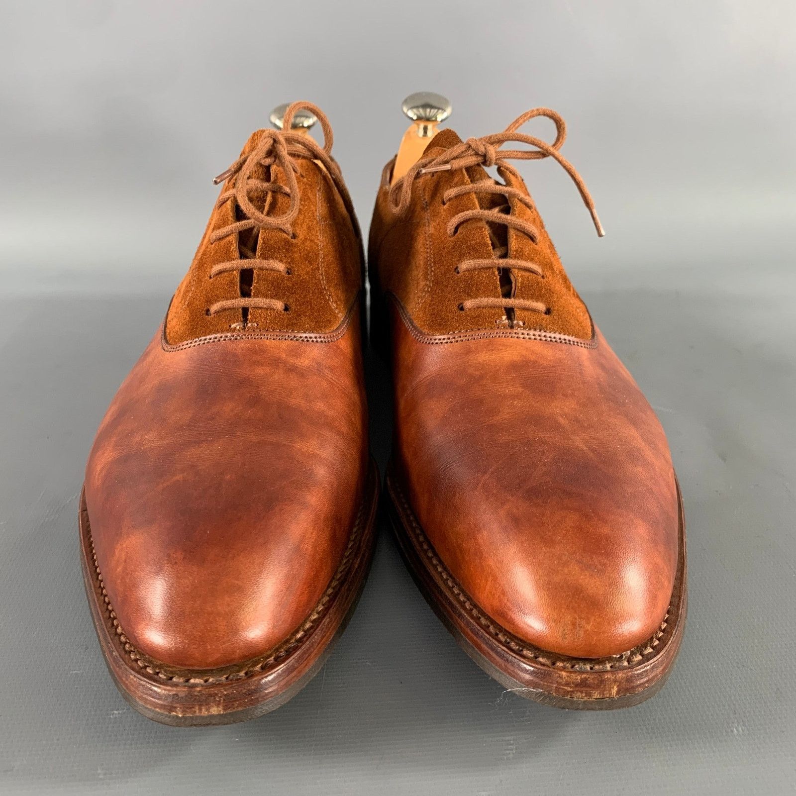 John Lobb JOHN LOBB Size 9 Camel Leather Pointed Toe Lace Up Shoes Size US 9 / EU 42 - 4 Thumbnail