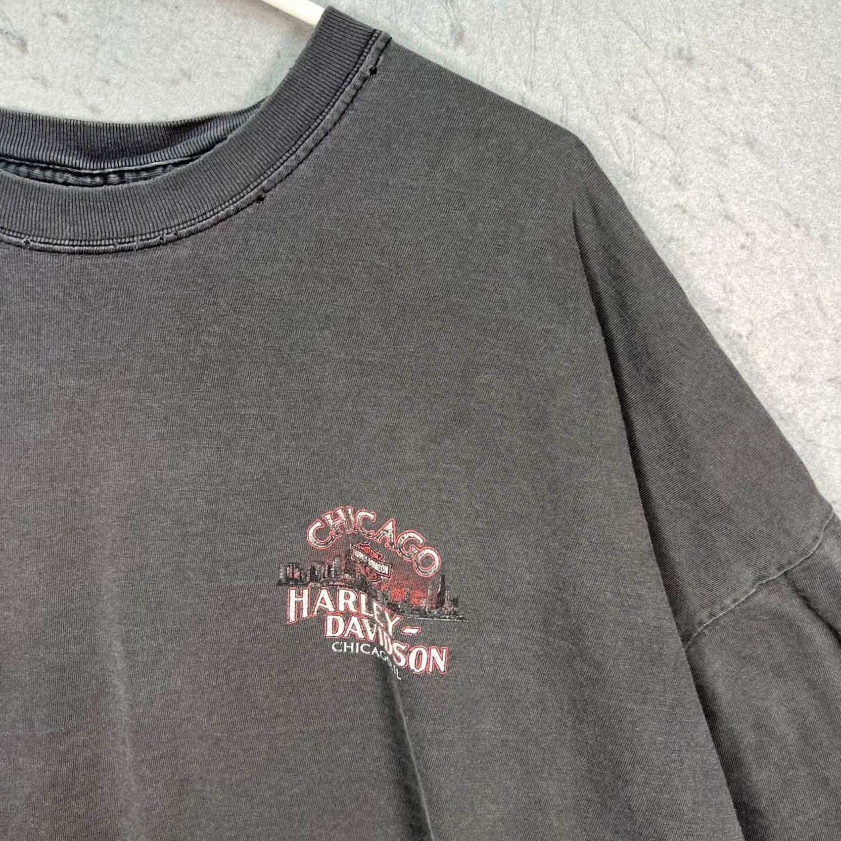 Harley Davidson Harley-Davidson T-Shirt 4XL Gray Short Sleeve Crew Neck Cotton USA Made Mens Big & Tall Vintage Graphic Tee Shirt Size US XXL / EU 58 / 5 - 4 Thumbnail