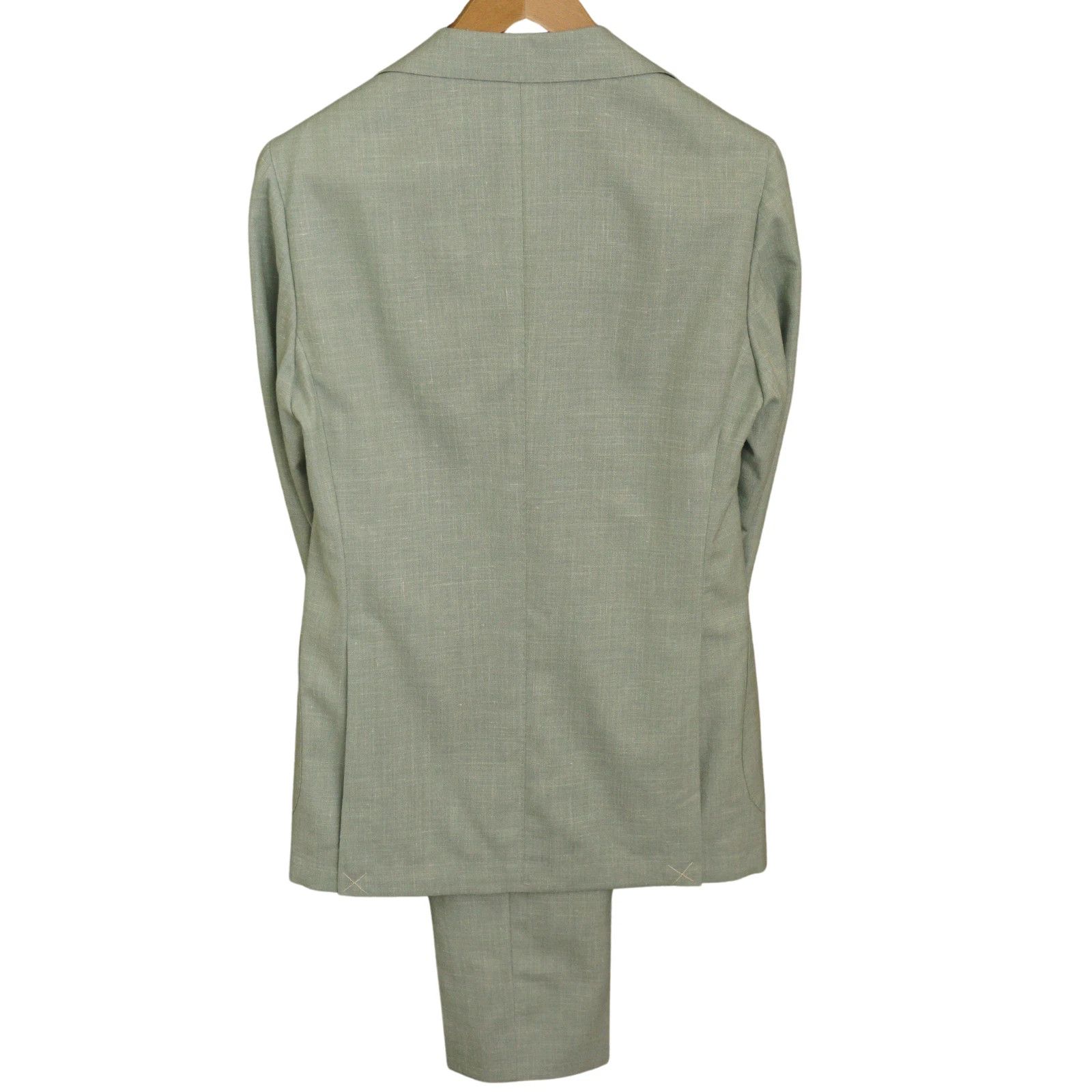 Suitsupply Men Suitsupply Suit La Spalla Green Wool Silk Ethomas US34 Size 34R - 2 Thumbnail