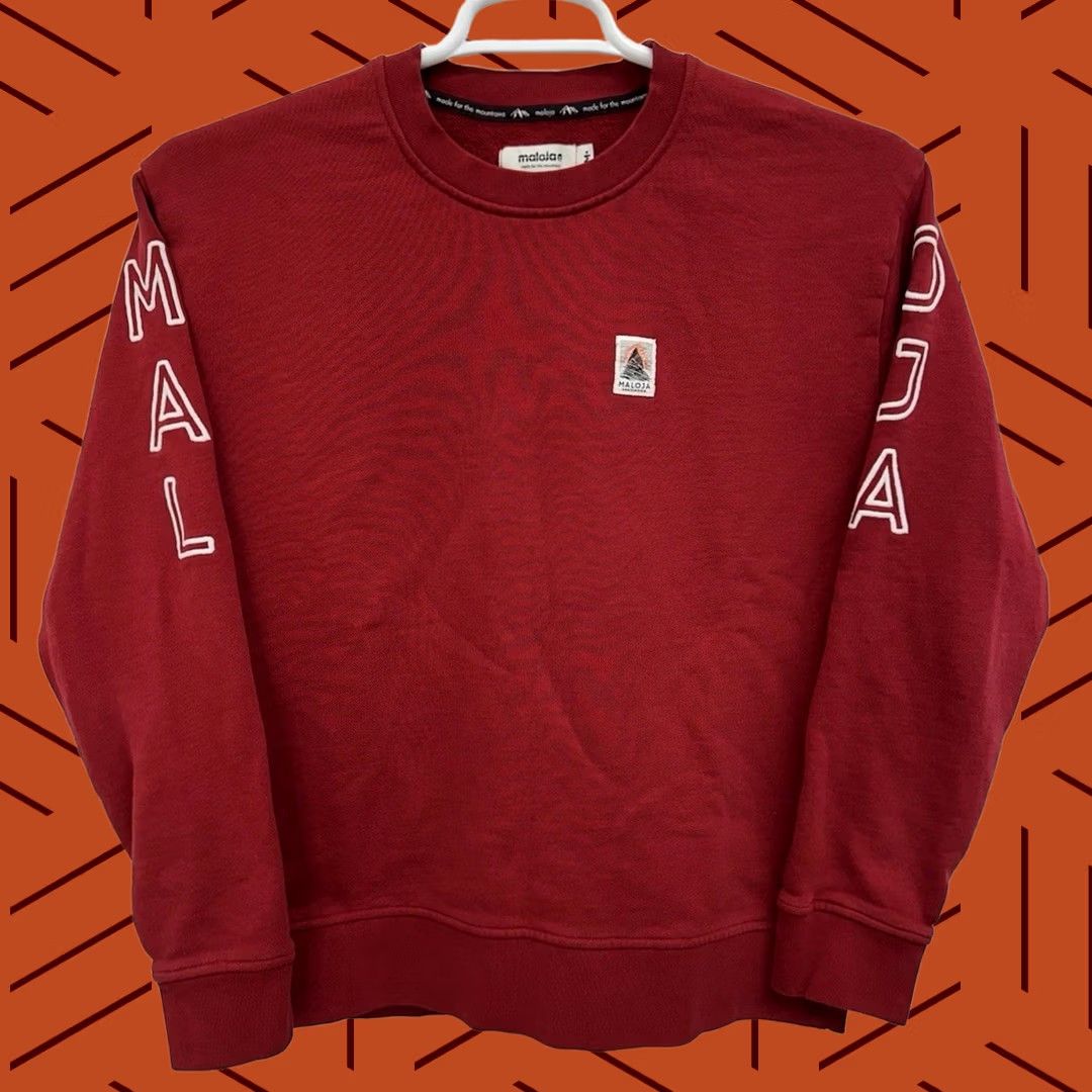 The Mountain Maloja Sweatshirt Red Men’s Medium Size US M / EU 48-50 / 2 - 1 Thumbnail