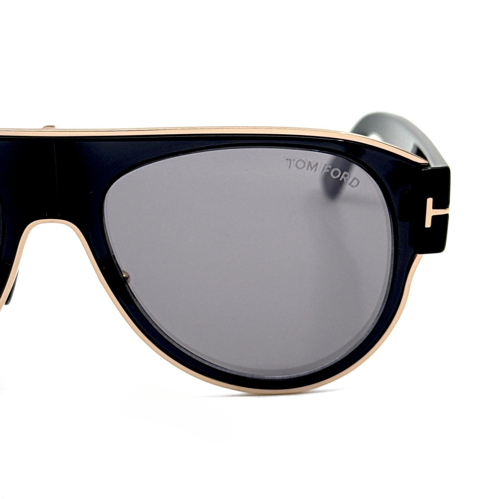 Tom Ford New! TOM FORD Lyle-02 Sunglasses TF1074 01C, Authentic Size ONE SIZE - 6 Thumbnail