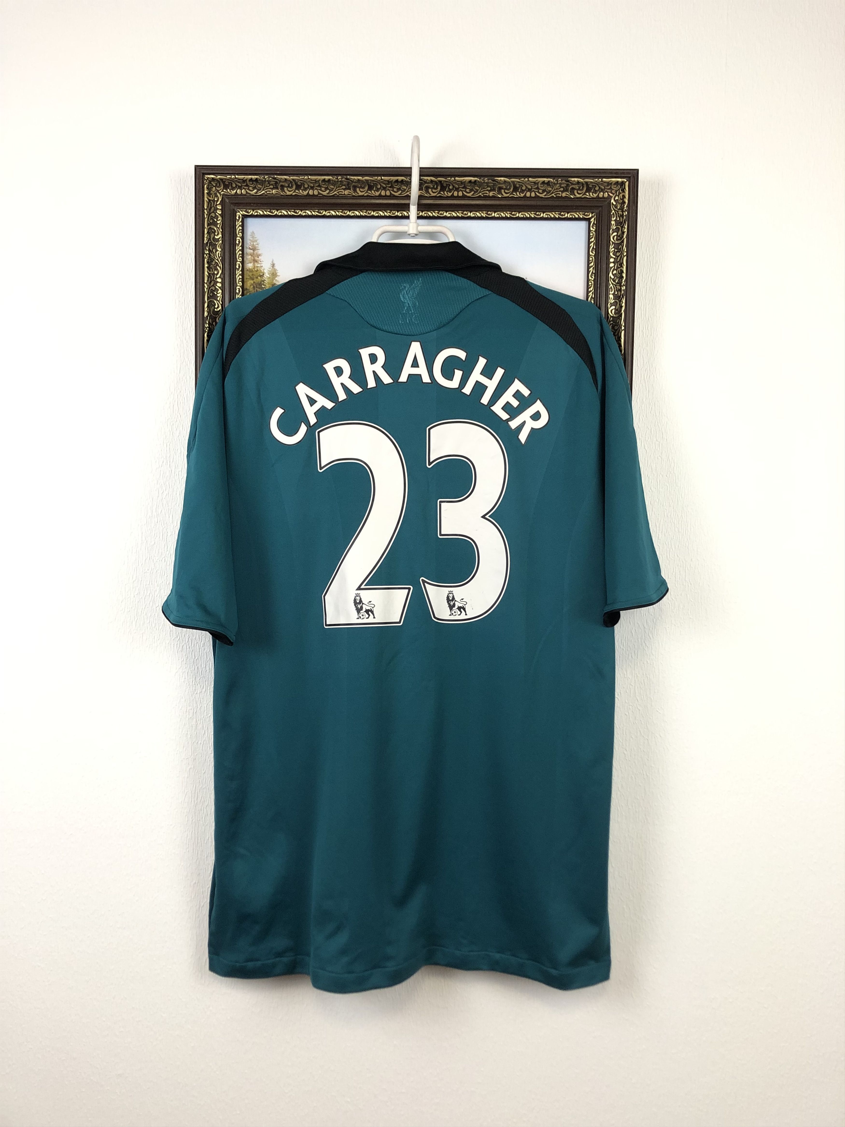 Adidas Liverpool football shirt 2008 Jersey #23 Carragher Soccer Size US L / EU 52-54 / 3 - 1 Thumbnail