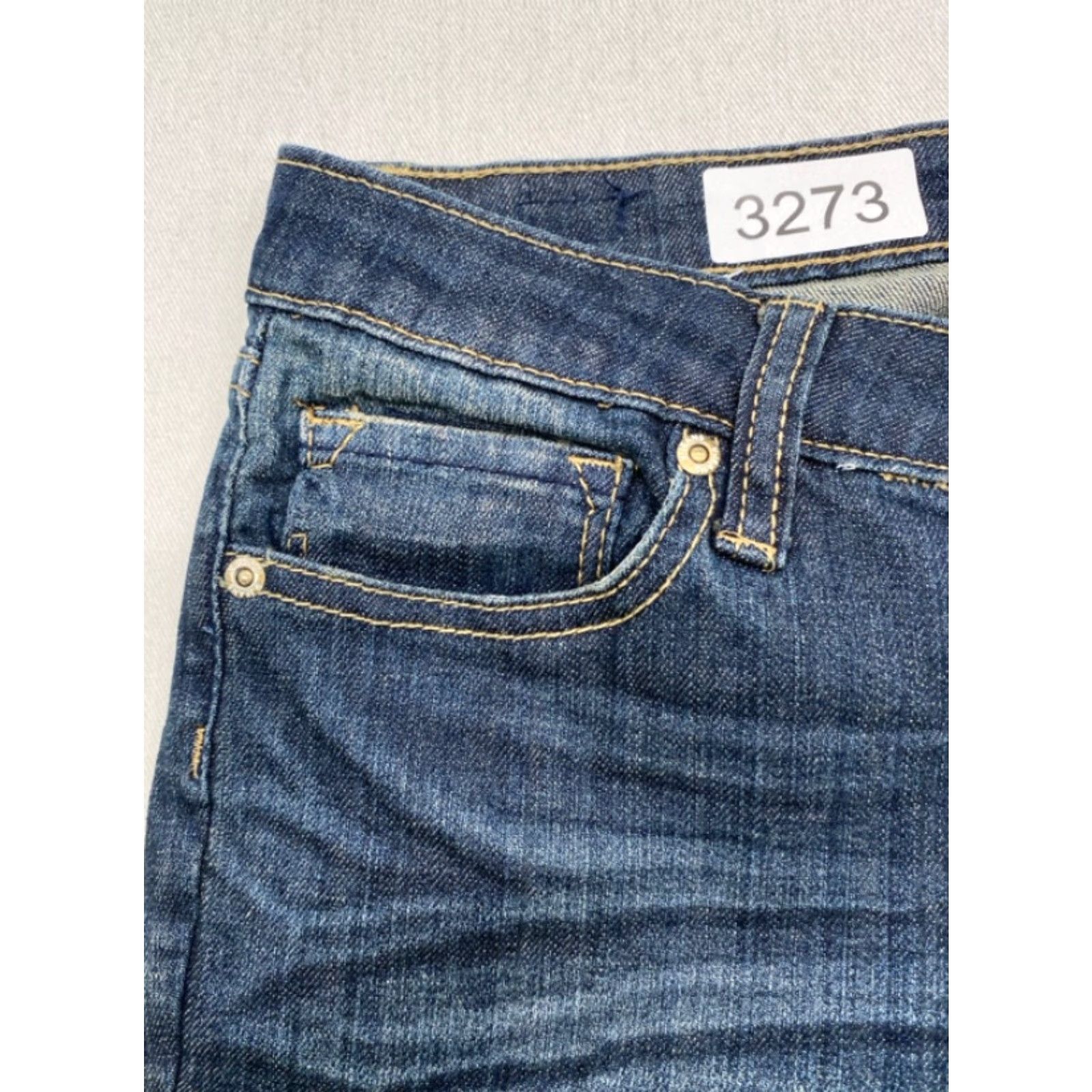 Vintage VIGOSS Womens Blue Denim Jeans Skinny 31x31 Size 7 Distressed Slim 5-Pocket Design Size 28" / US 6 / IT 42 - 4 Thumbnail