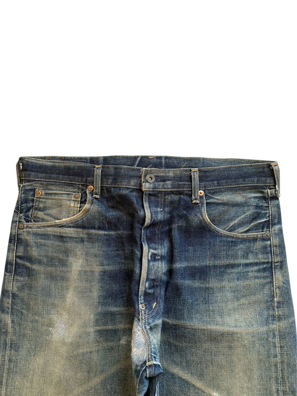 Levi's Vintage 80s Levis 702 Big E Selvedge Jean Shorts Jorts Size US 36 / EU 52 - 5 Thumbnail
