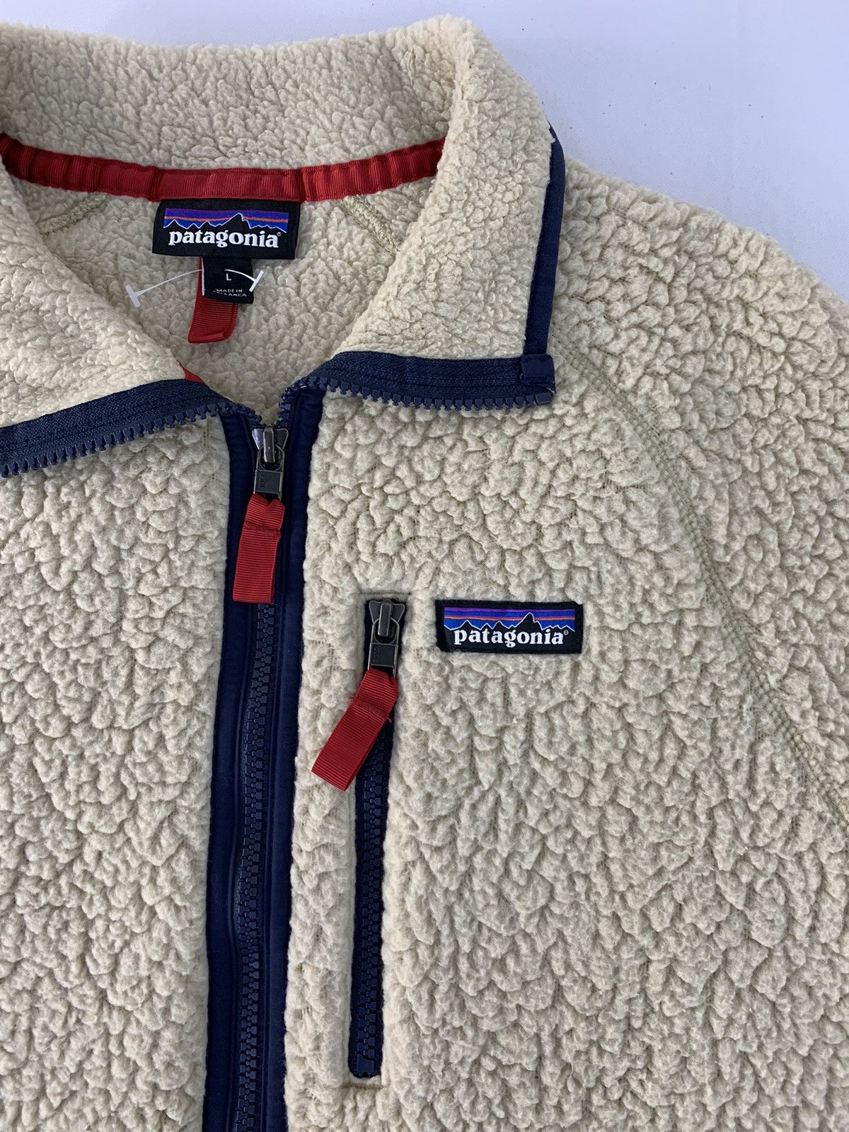 Patagonia Hype Patagonia Sherpa Fluffy Fleece Zip Up Jacket Size L / US 10 / IT 46 - 3 Thumbnail
