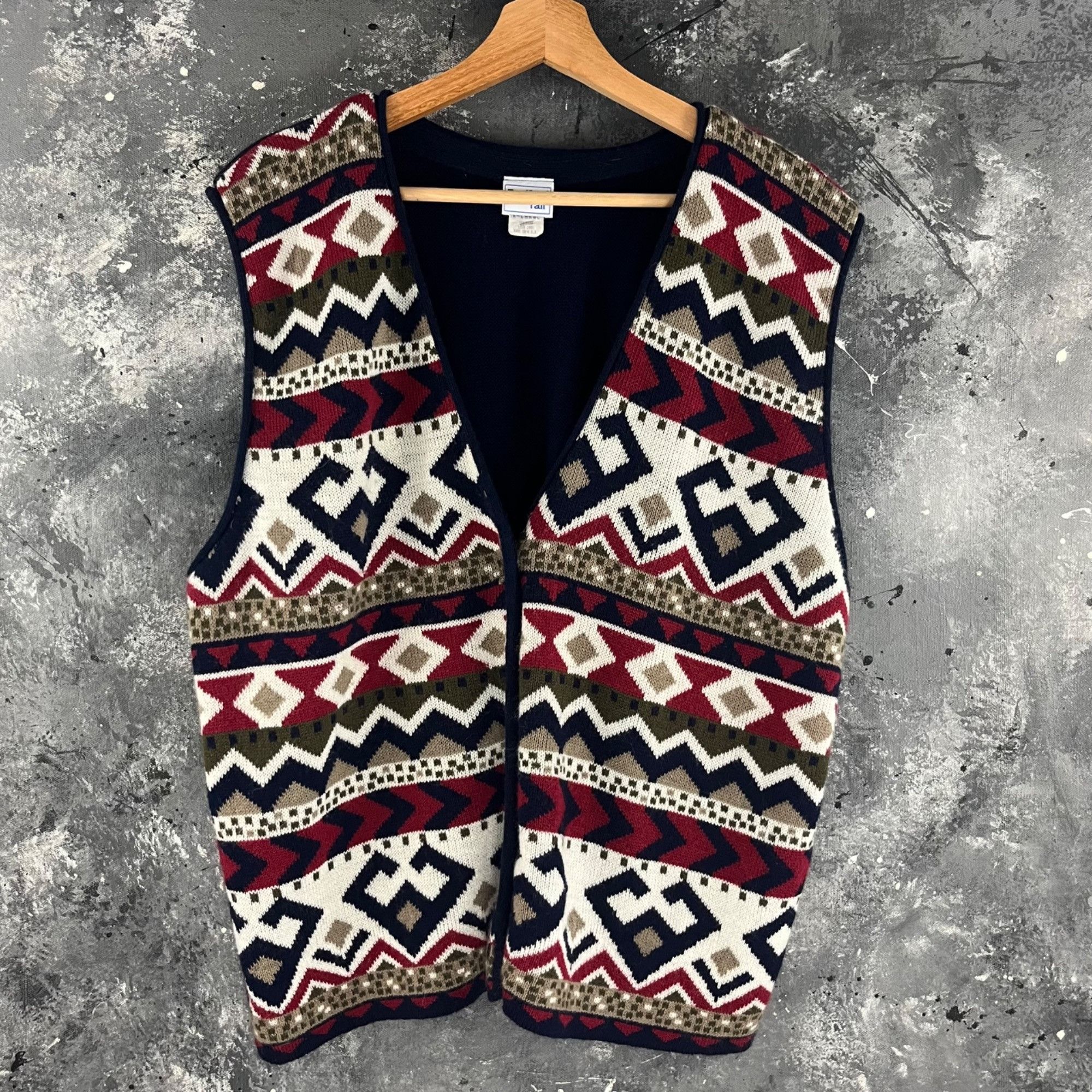 Vintage Vintage 90’s Geometric vest Size US XL / EU 56 / 4 - 1 Thumbnail