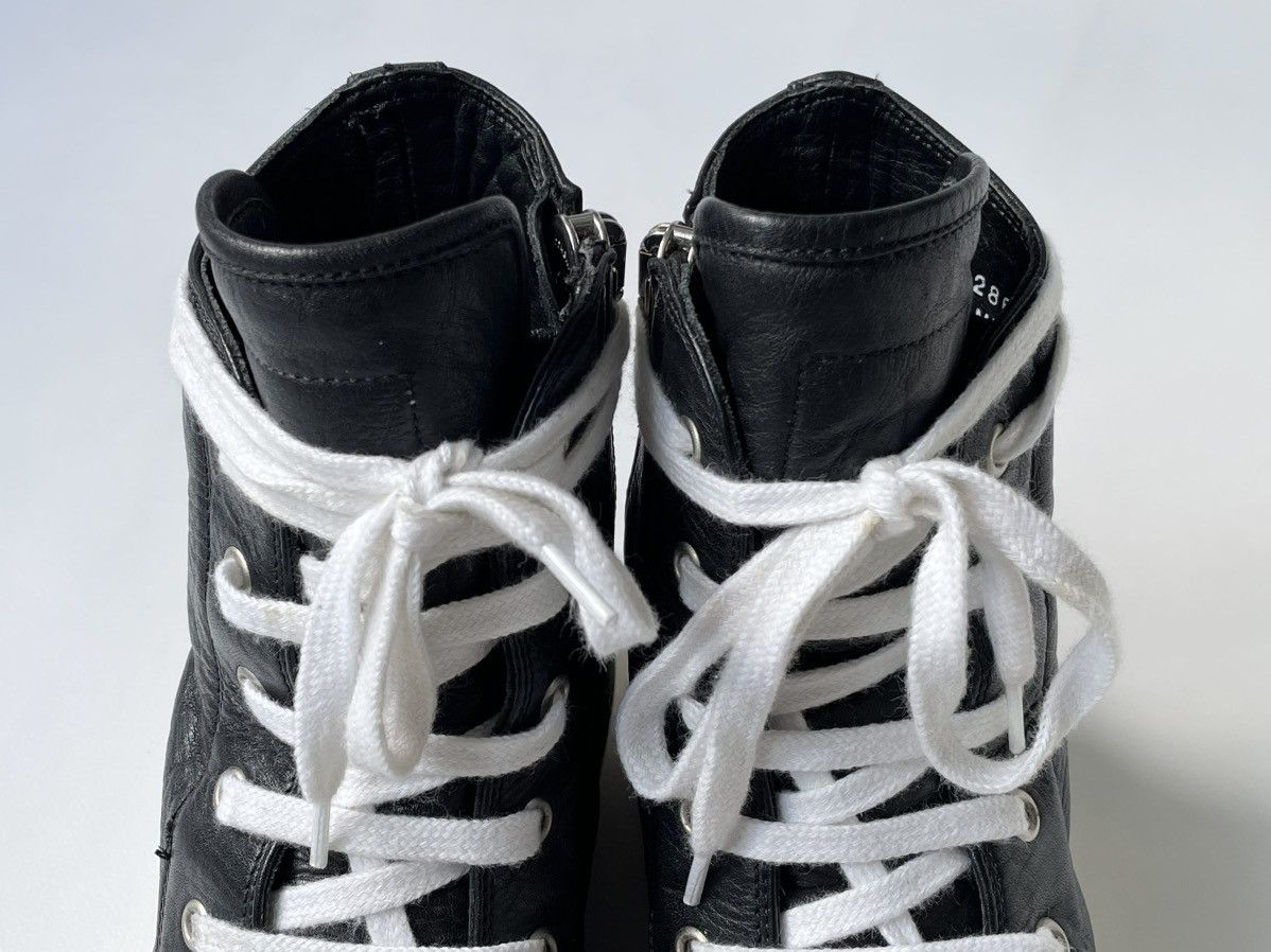 Rick Owens S/S 12 Black/Milk Leather Ramones Sneakers Size US 8 / EU 41 - 11 Thumbnail