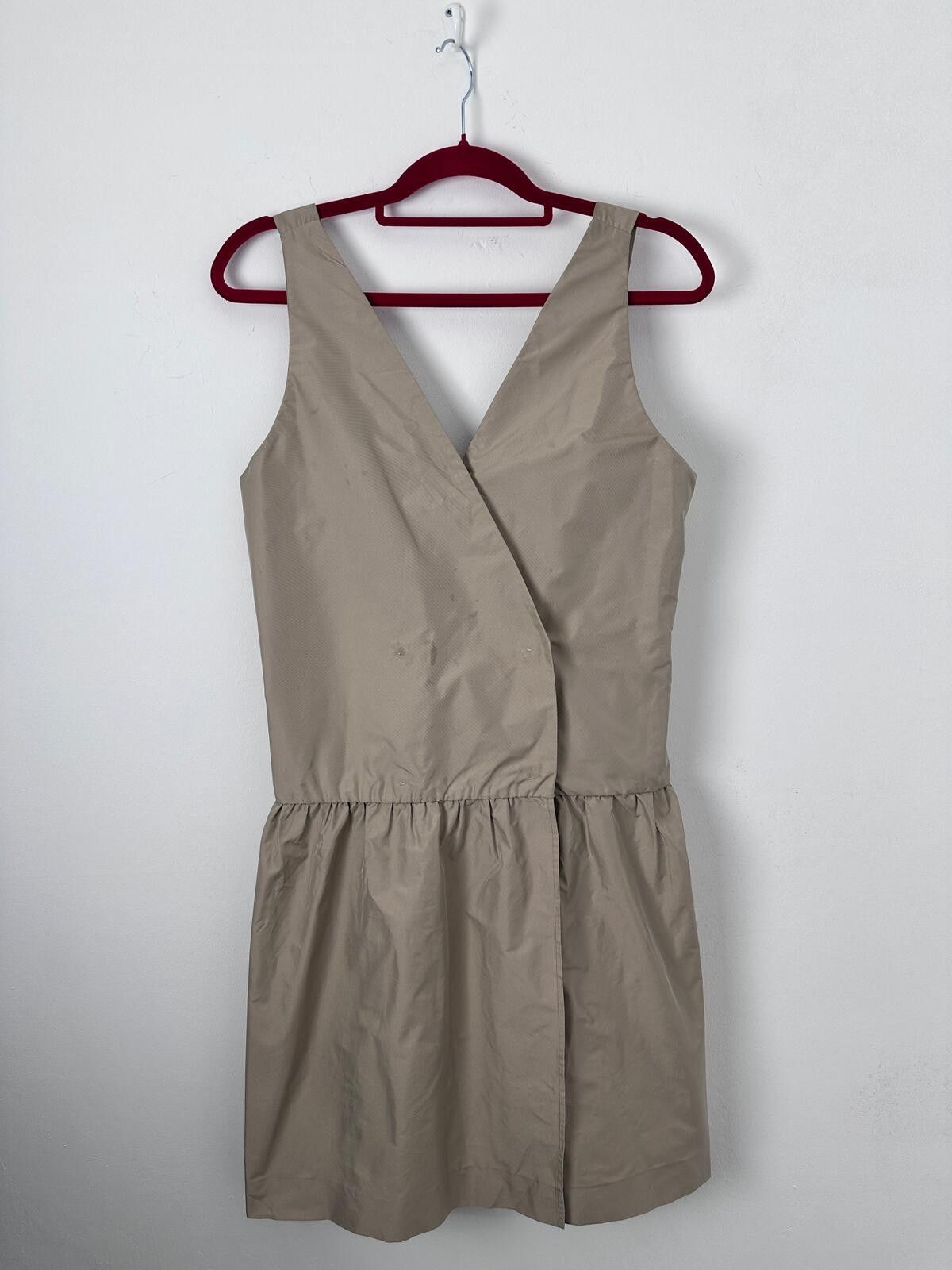 Prada Prada Beige Tactical Nylon Dress Size M / US 6-8 / IT 42-44 - 3 Thumbnail
