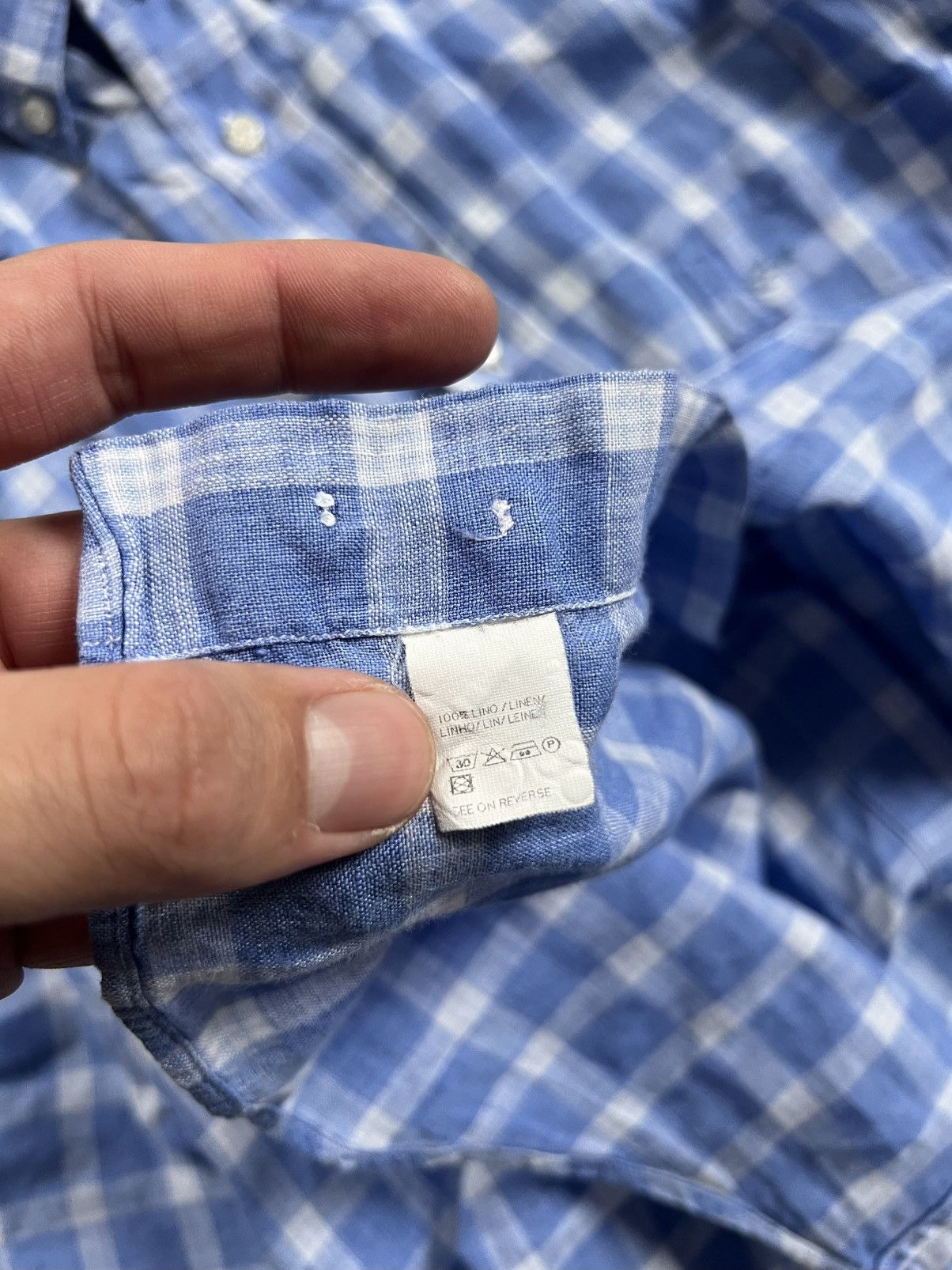 Paul & Shark Paul & Shark Yachting Linen Short Sleeve Button Shirt Plaid Size US M / EU 48-50 / 2 - 6 Thumbnail