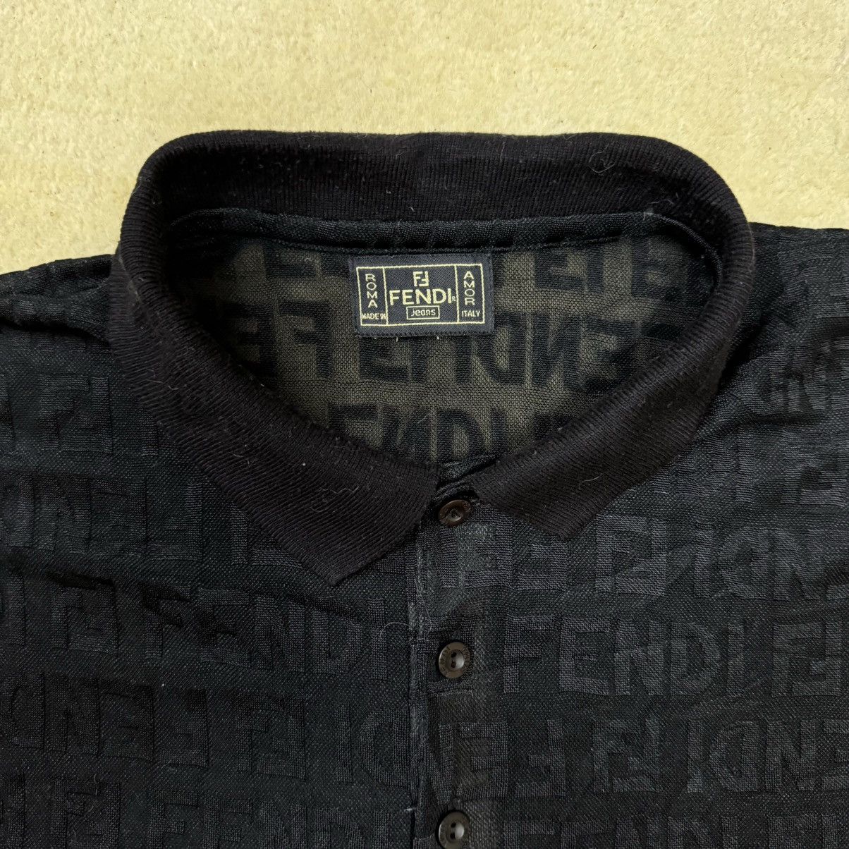 Fendi Fendi Rare See Through Polo Size US XL / EU 56 / 4 - 3 Thumbnail