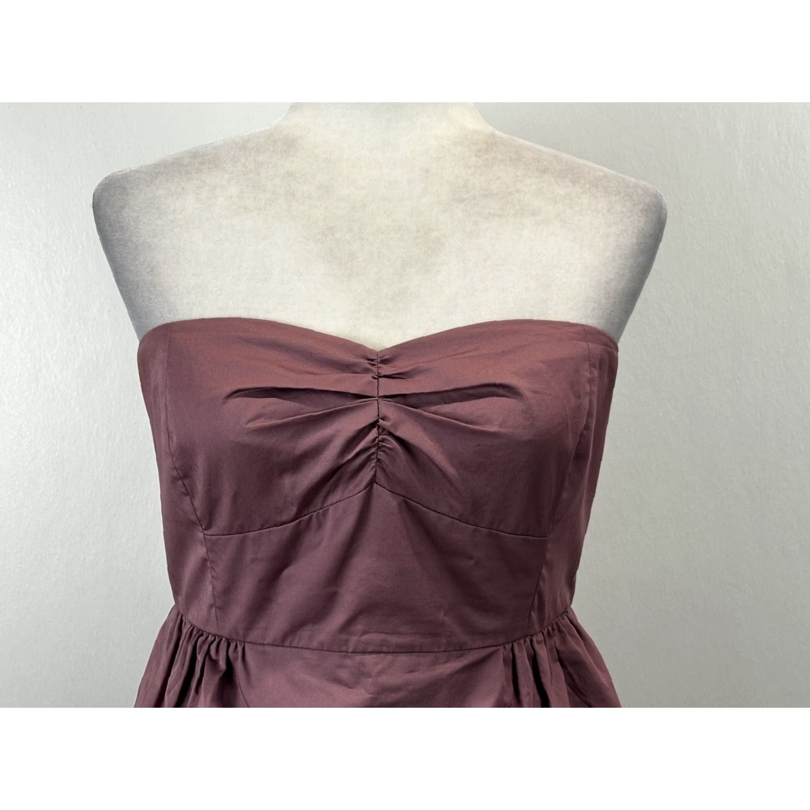 J.Crew J.CREW Strapless Tiered Cocktail Dress 8 Mauve Party Evening Size M / US 6-8 / IT 42-44 - 5 Thumbnail