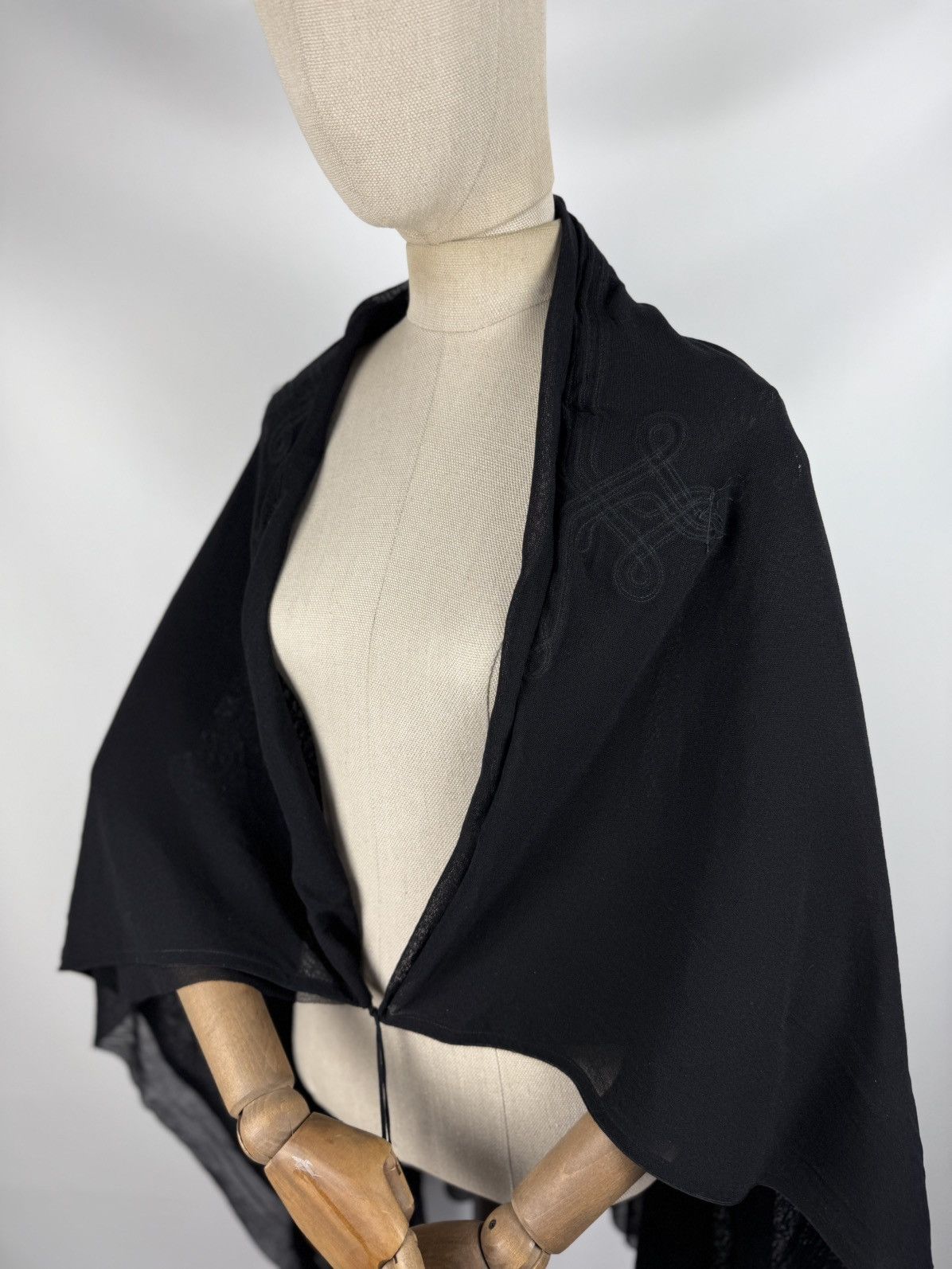 Jean Paul Gaultier Jean Paul Gaultier Soleil Vintage 90s Mesh Cape Tunic Blouse Size M / US 6-8 / IT 42-44 - 17 Thumbnail