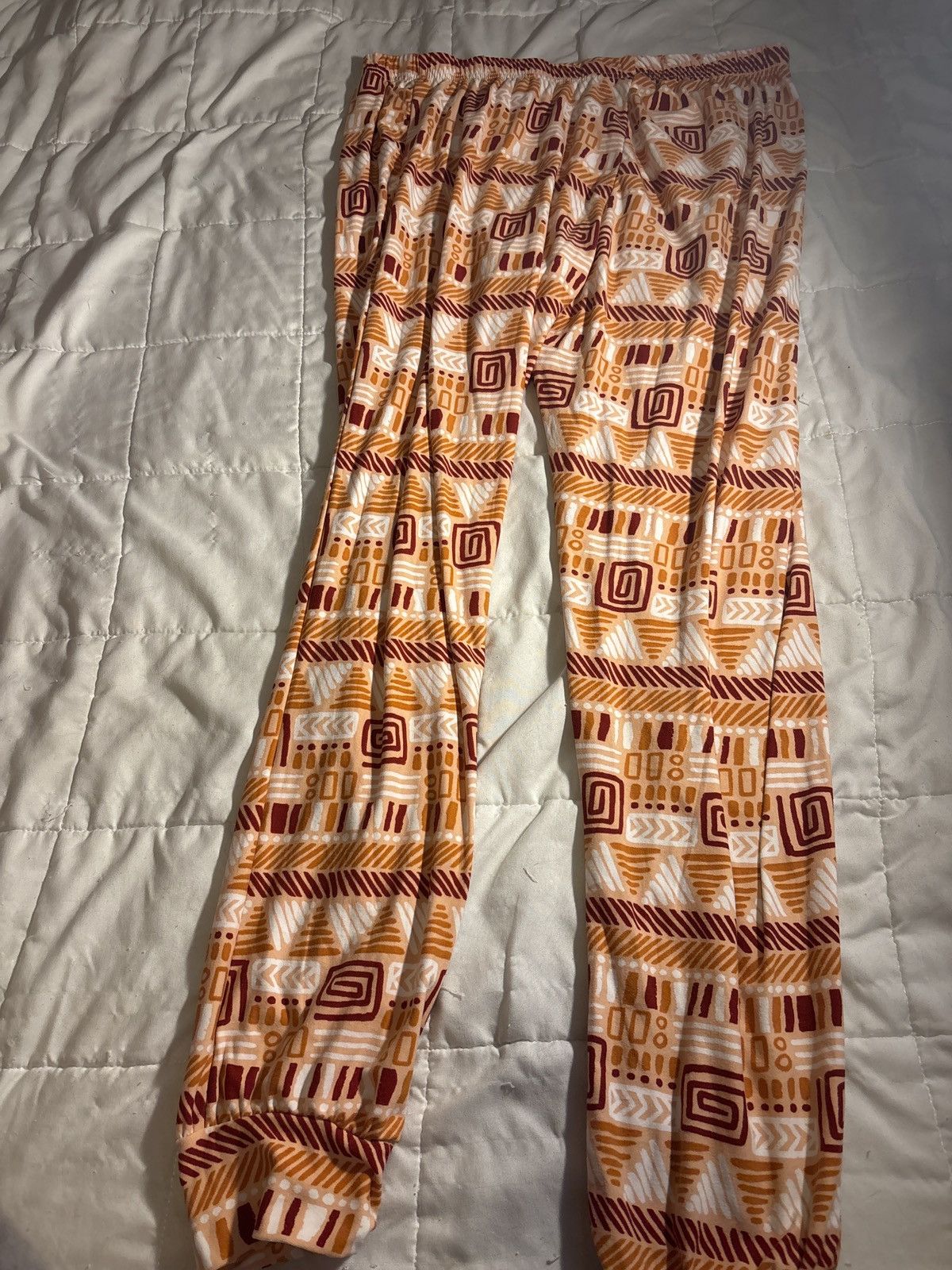 Other Orange stretchy leggings Size 36" / US 14 / IT 50 - 2 Thumbnail