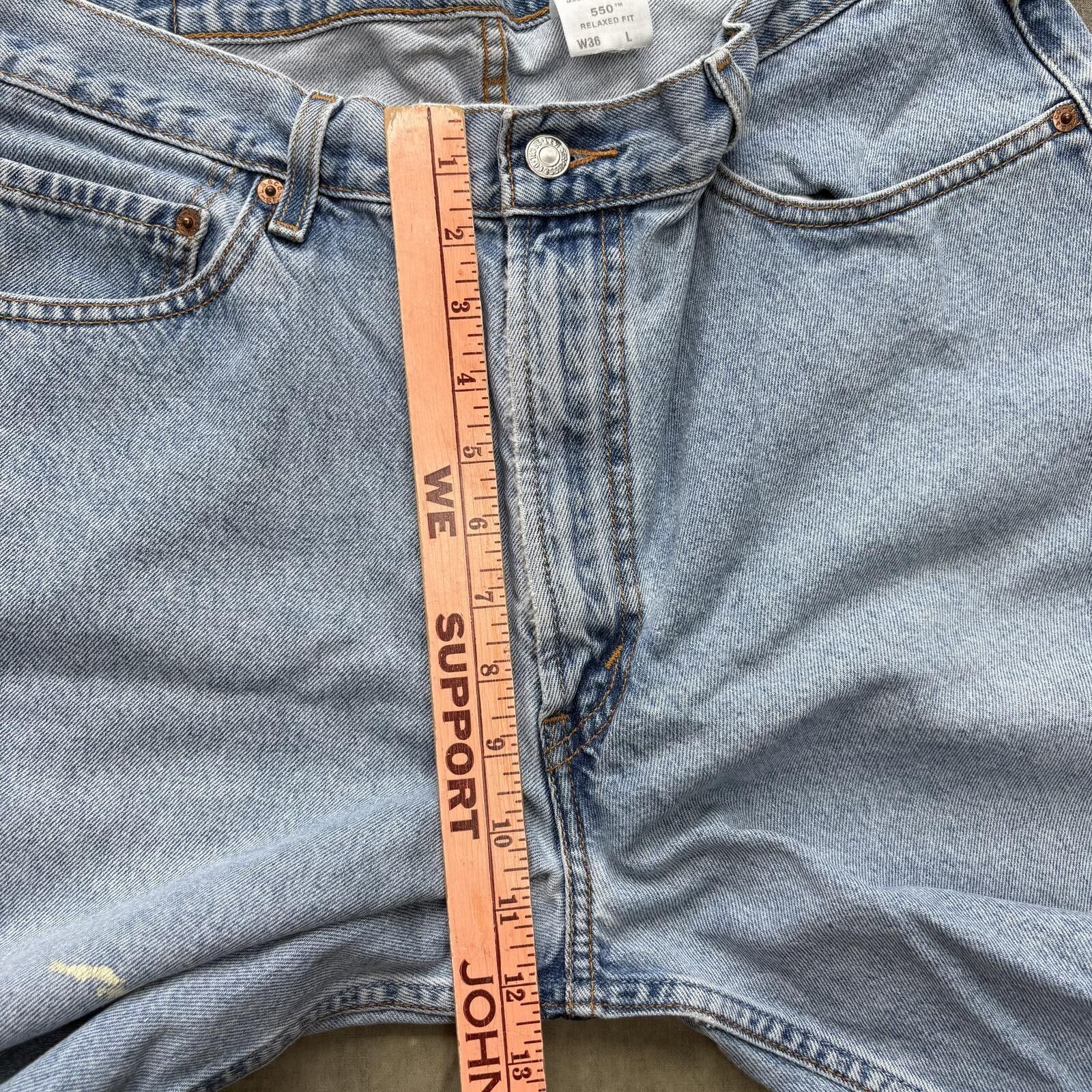 Levi's Vintage Y2K Levi’s Grunge Skater Baggy Denim Shorts Jorts Size US 34 / EU 50 - 5 Thumbnail