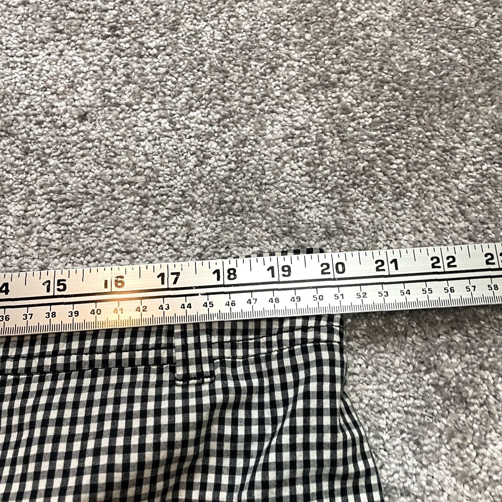 Vintage VINTAGE New York and Company Manhattan Chino Shorts Womens 18 Black White Plaid 12" Insm Size 27" / US 4 / IT 40 - 6 Thumbnail