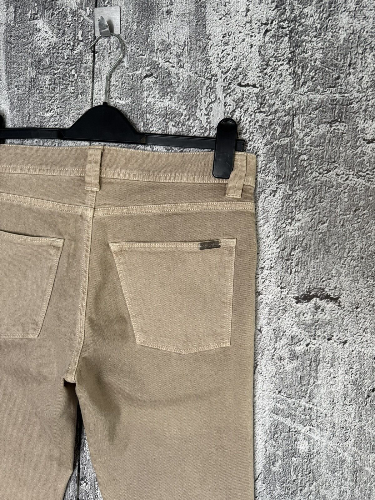 Loro Piana Loro Piana Beige Denim Chino Pants Metal Logo FAE8342 Jeans Size US 31 - 12 Thumbnail