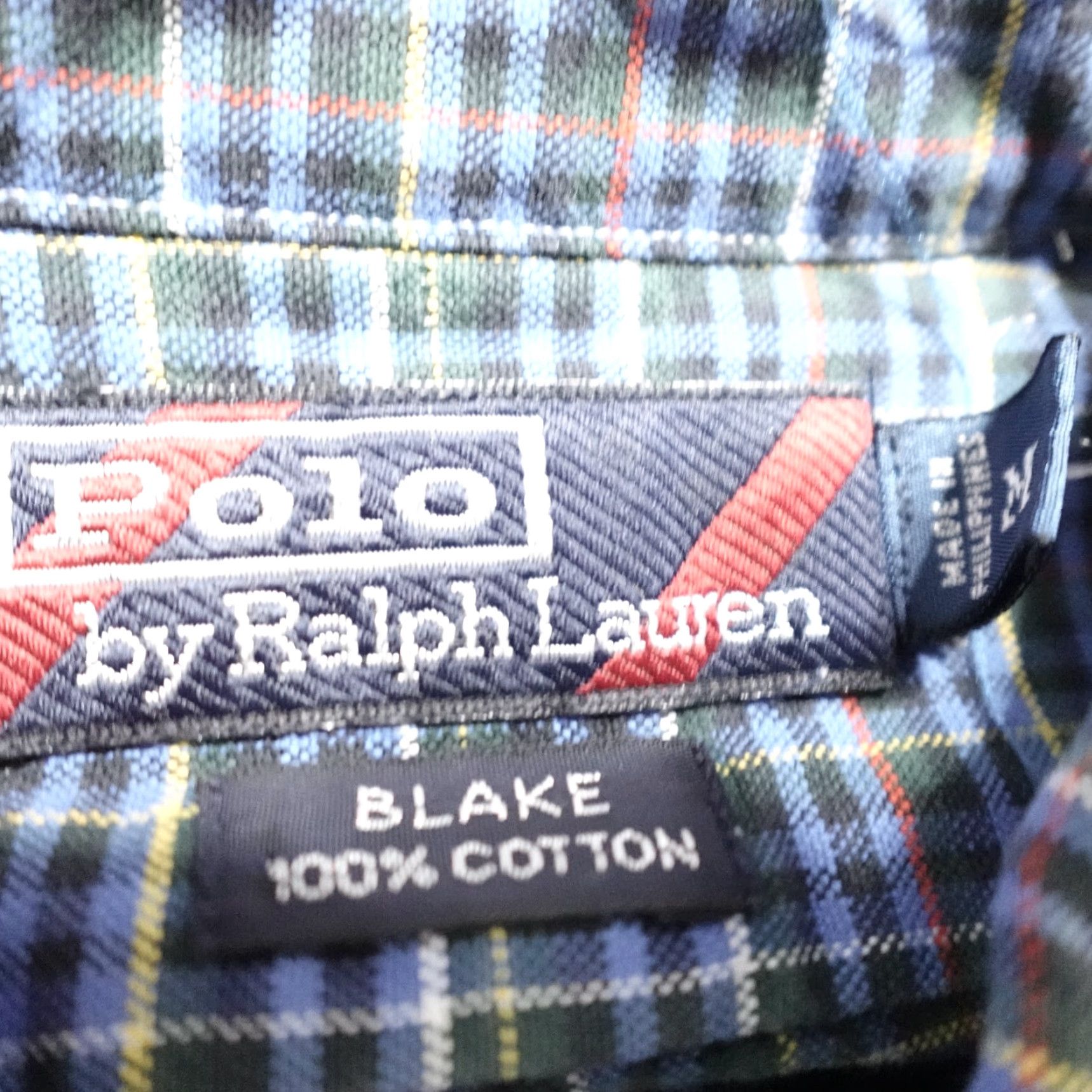Polo Ralph Lauren Polo Ralph Lauren Mens Shirt Medium Blue Plaid Blake Size US M / EU 48-50 / 2 - 3 Thumbnail