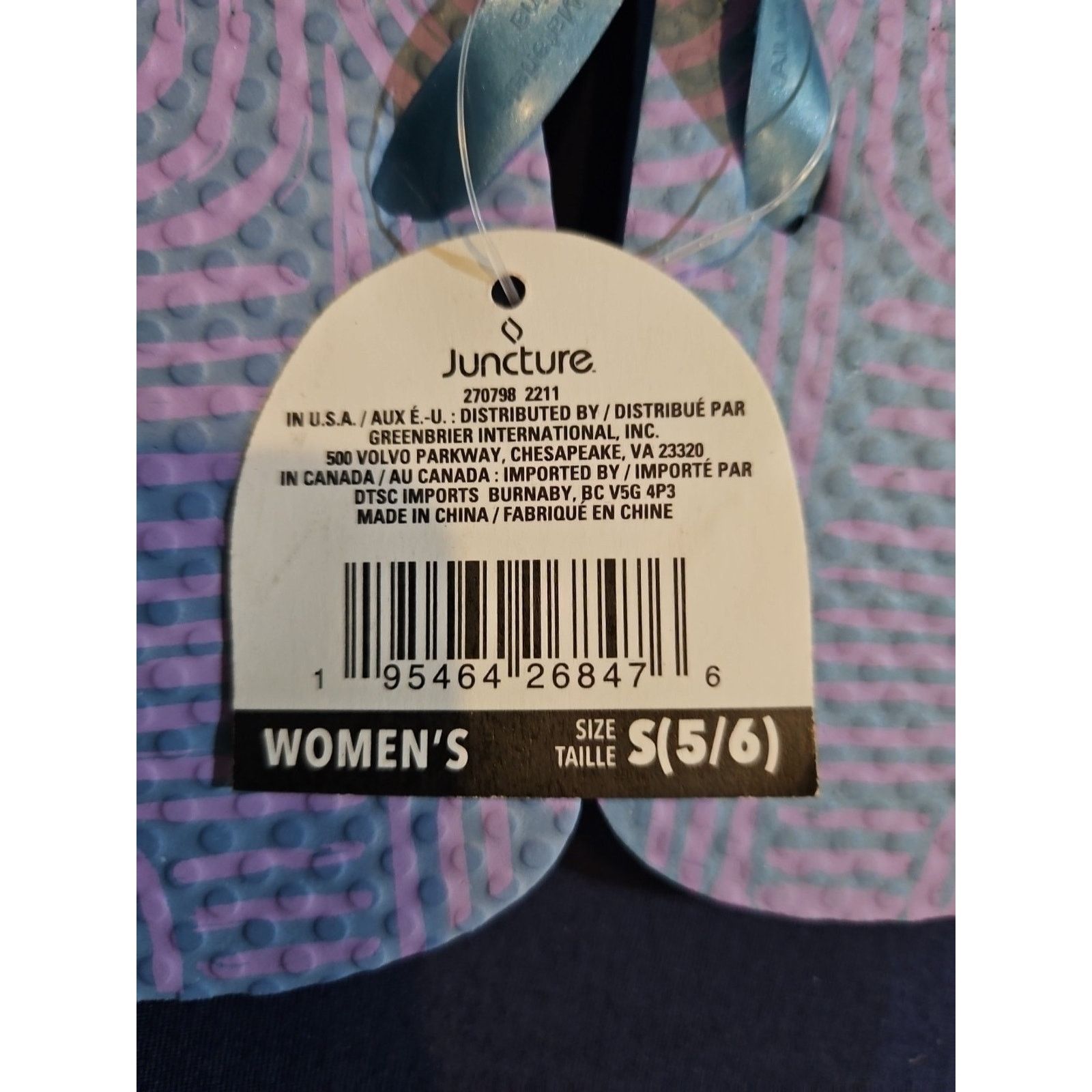 Other Juncture Women's 5/6 Flip Flops / Sandals Size US 5 / IT 35 - 4 Thumbnail