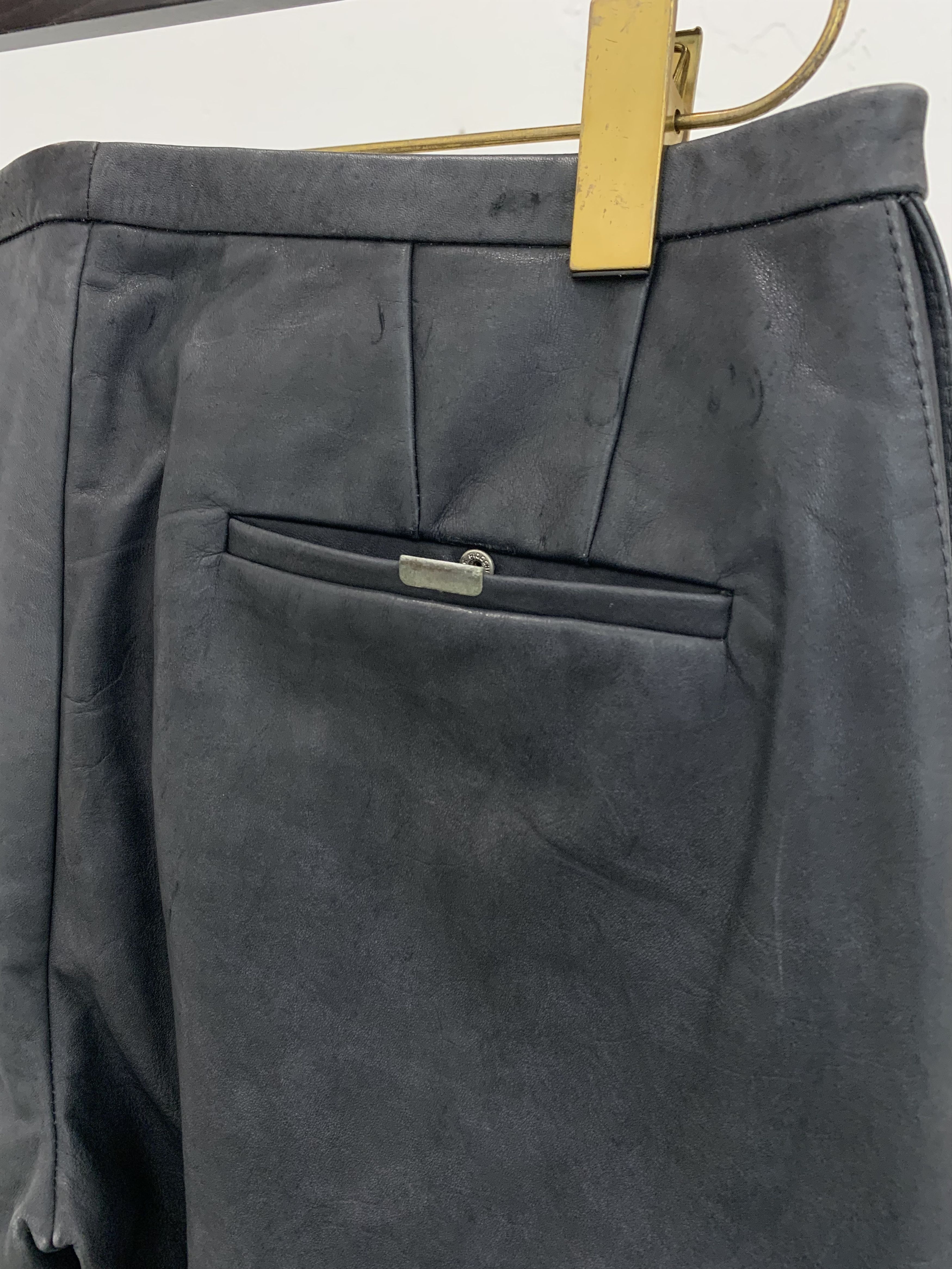 Carol Christian Poell SAMPLE CAROL CHRISTIAN POELL FALL 00 01 LEATHER PANTS Size US 34 / EU 50 - 8 Thumbnail