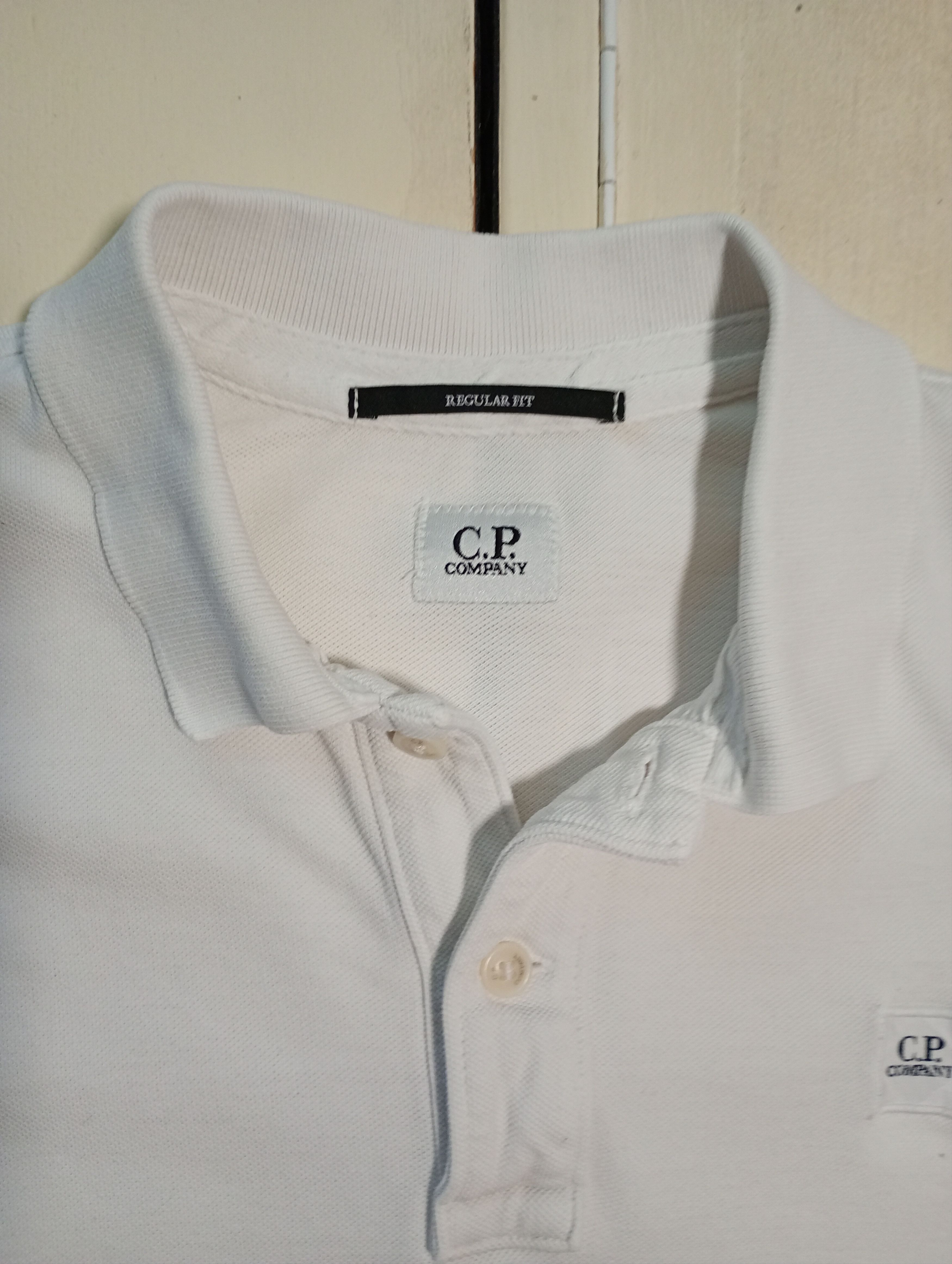 C.P. Company C.P.Company Polo Shirt White Size US M / EU 48-50 / 2 - 7 Thumbnail