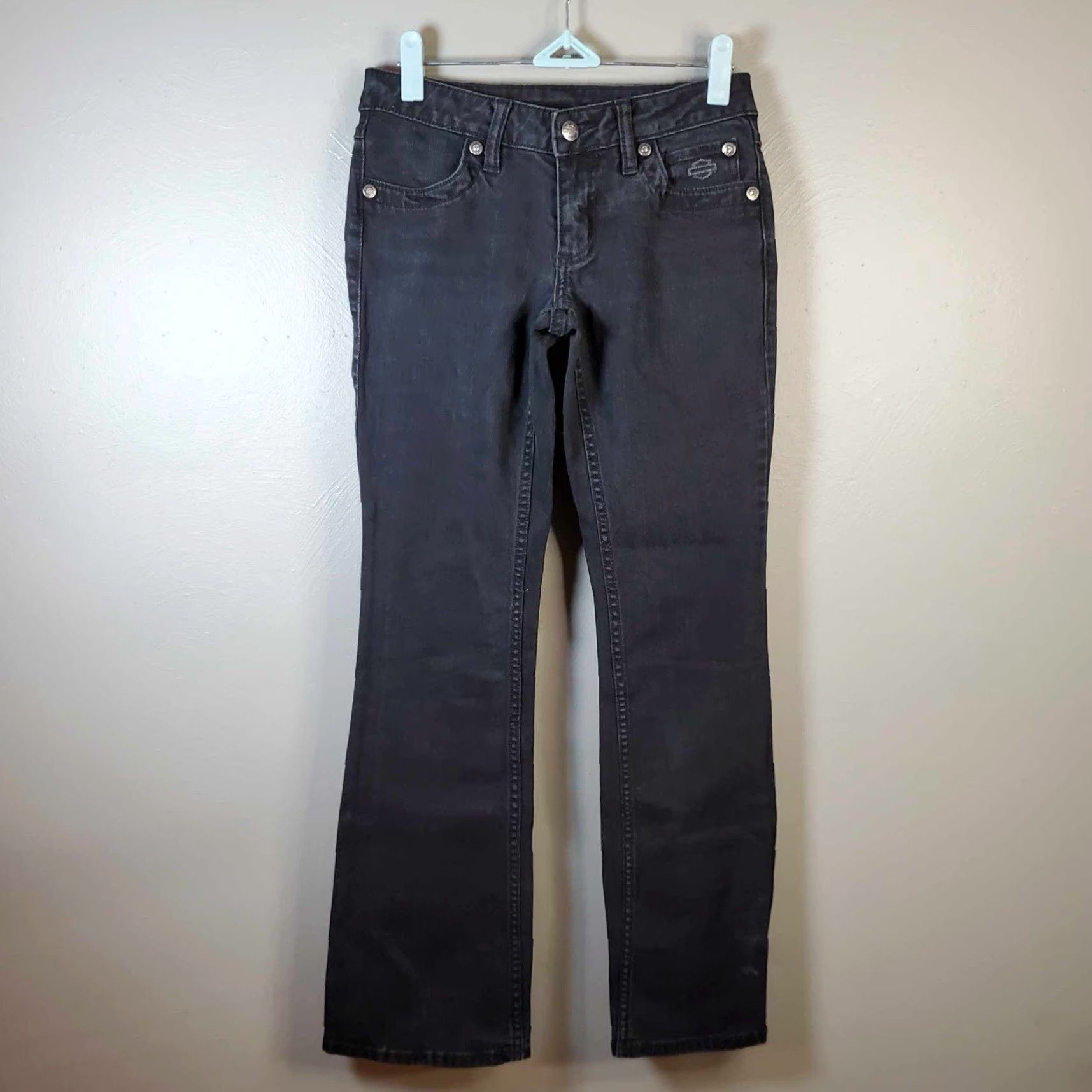 Harley Davidson VINTAGE Harley-Davidson Womens Jeans Black 0 Stretch 26x29 Womens Harley-Davidson Jeans Black 0 Stretch 26x29 Size 26" / US 2 / IT 38 - 5 Thumbnail