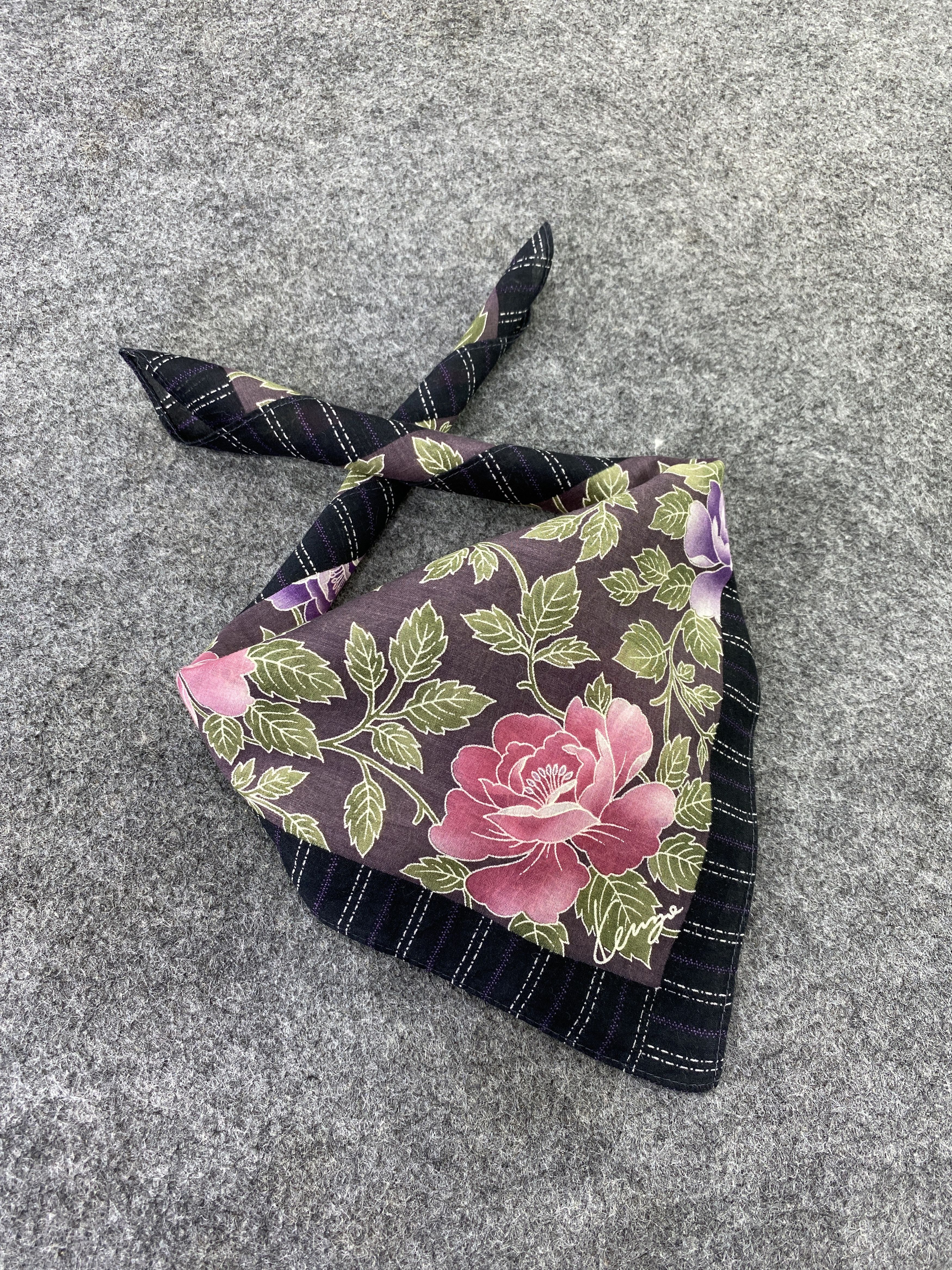 Kenzo × Vintage Kenzo Handkerchief / Bandana / Neckerchief / Headscarf-B133 Size ONE SIZE - 1 Thumbnail