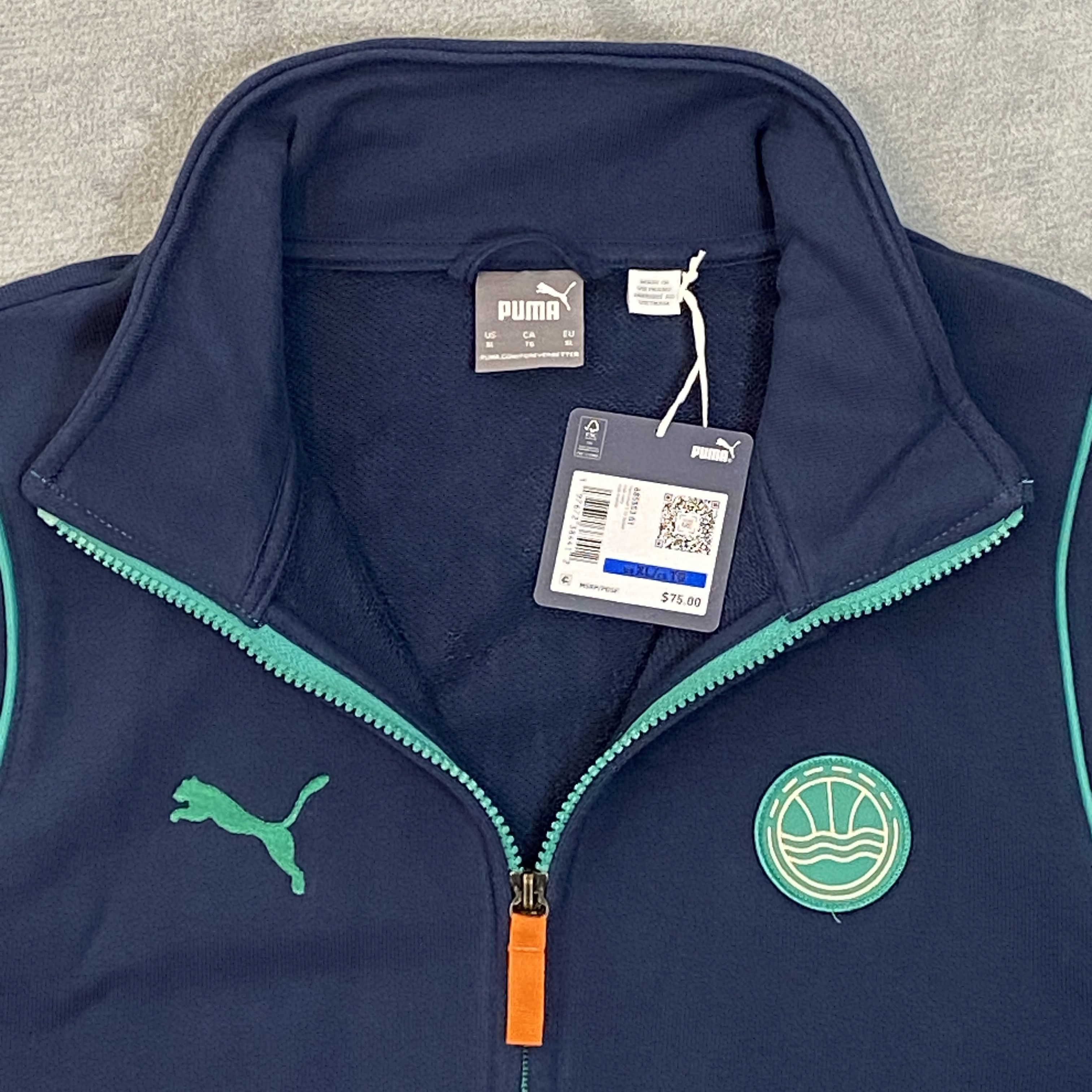 Puma VENICEBALL T-73 Training Jacket XL Graphic Zip HOOP HUNTER Size US XL / EU 56 / 4 - 3 Thumbnail