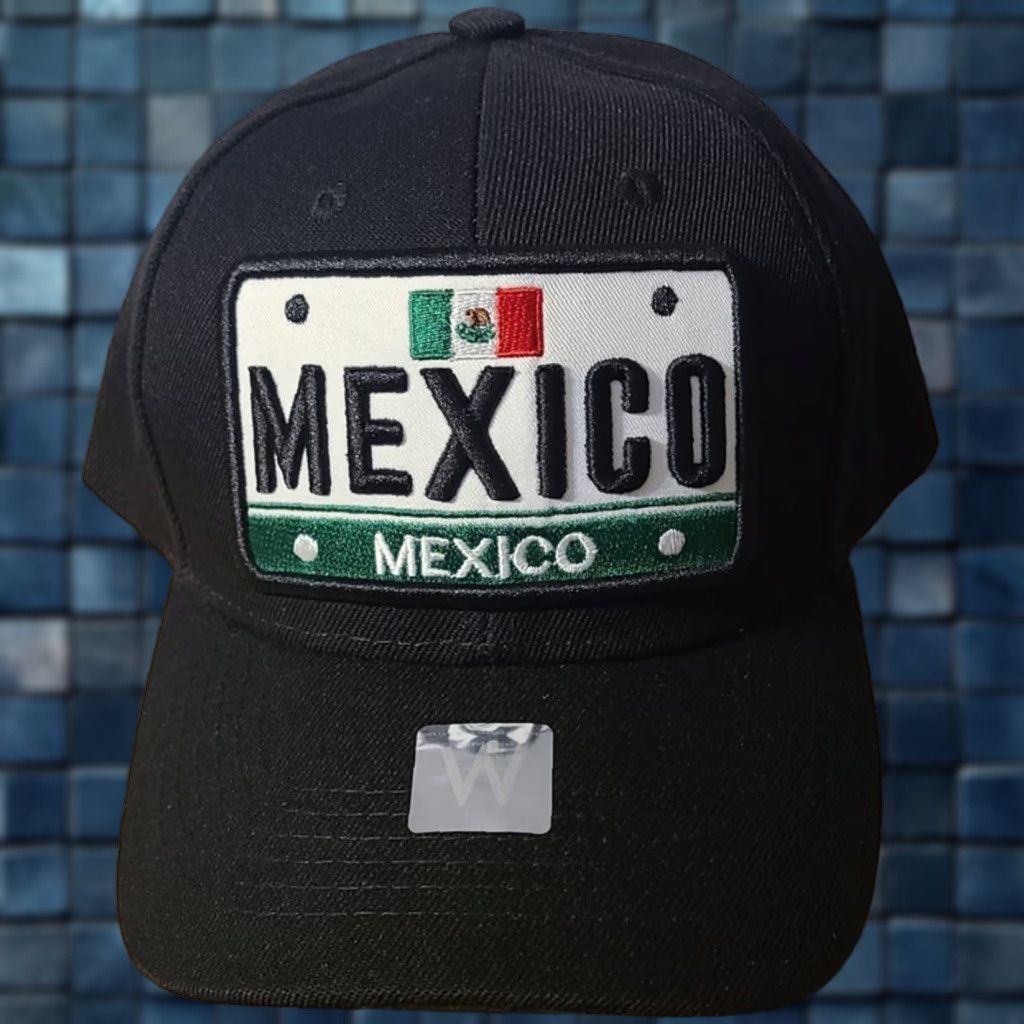 Vintage VINTAGE Mexico Mexican Flag Baseball Cap Men's Adjustable Black 2022 Size ONE SIZE - 1 Thumbnail