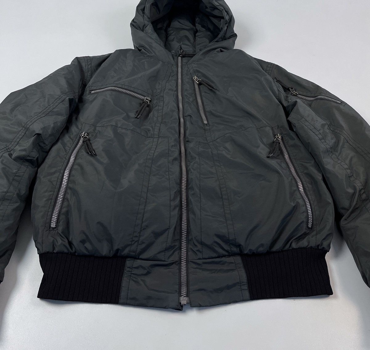 Designer × JET SET 🔥Rare JET SET Designer Puffer Bomber Jacket Size US XL / EU 56 / 4 - 16 Thumbnail