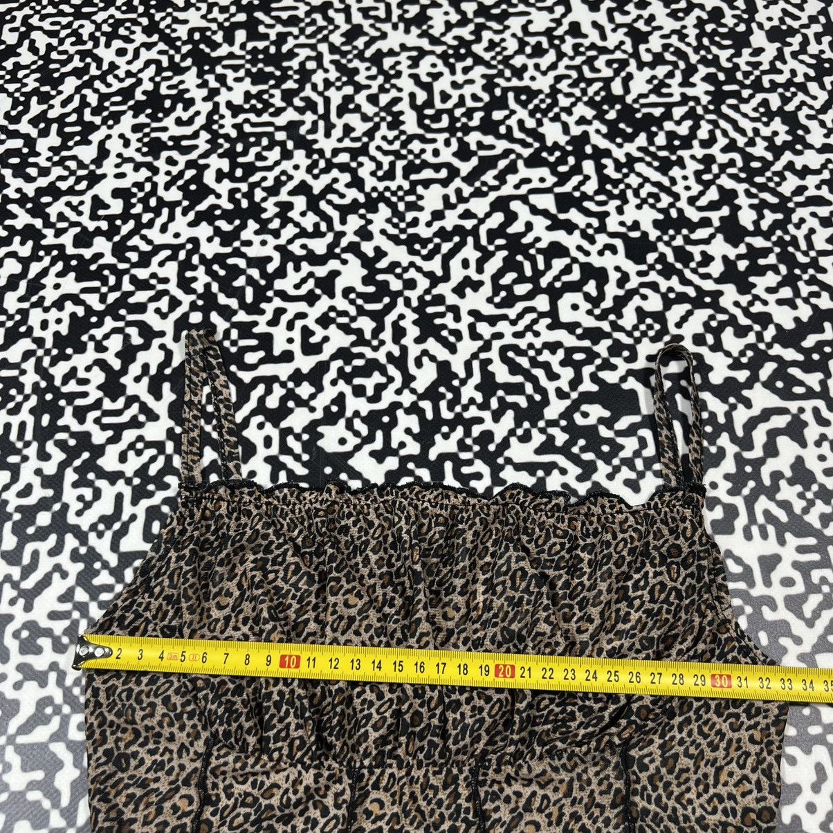 Vintage Vintage Y2K Leopard Sexy Retro Tank Top Sleeveless Size S / US 4 / IT 40 - 17 Thumbnail