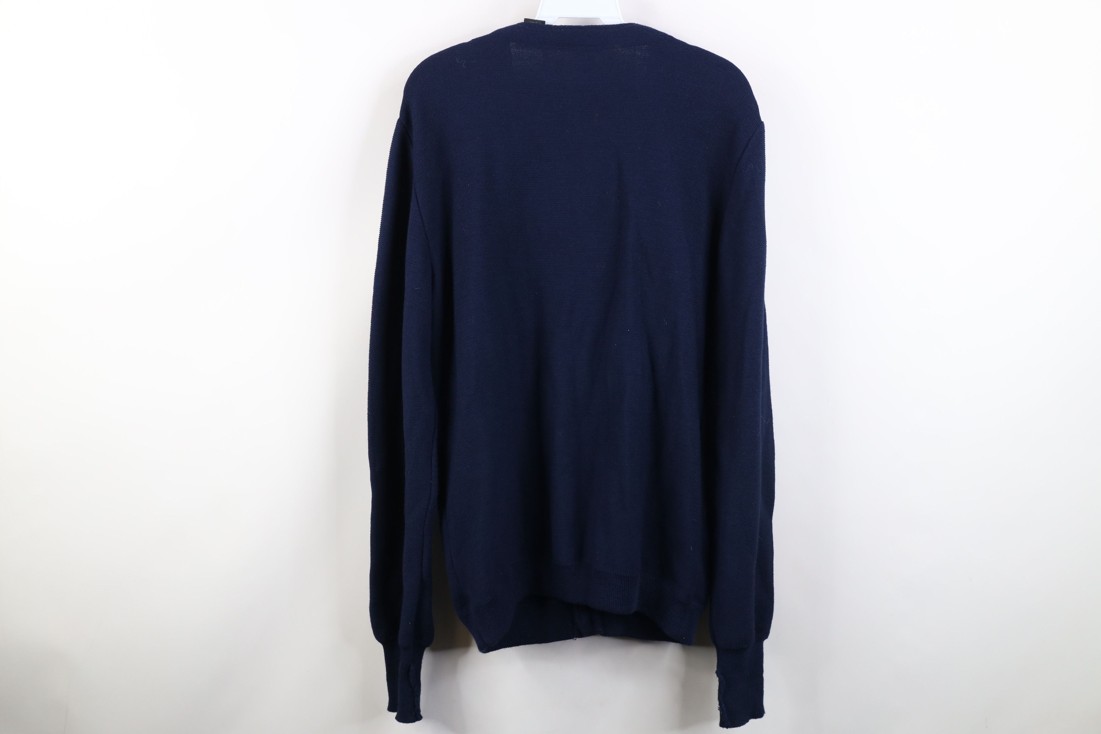 Vintage Vintage 70s Streetwear Kurt Cobain Cardigan Sweater Blue Size US L / EU 52-54 / 3 - 11 Thumbnail