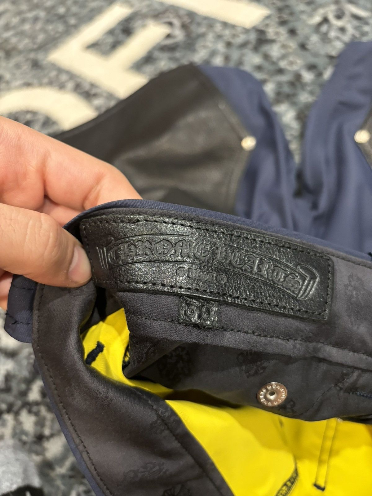 Chrome Hearts Chrome Hwarts Double Knee Carpetner shorts Navy Yellow 30 Size US 30 / EU 46 - 10 Thumbnail