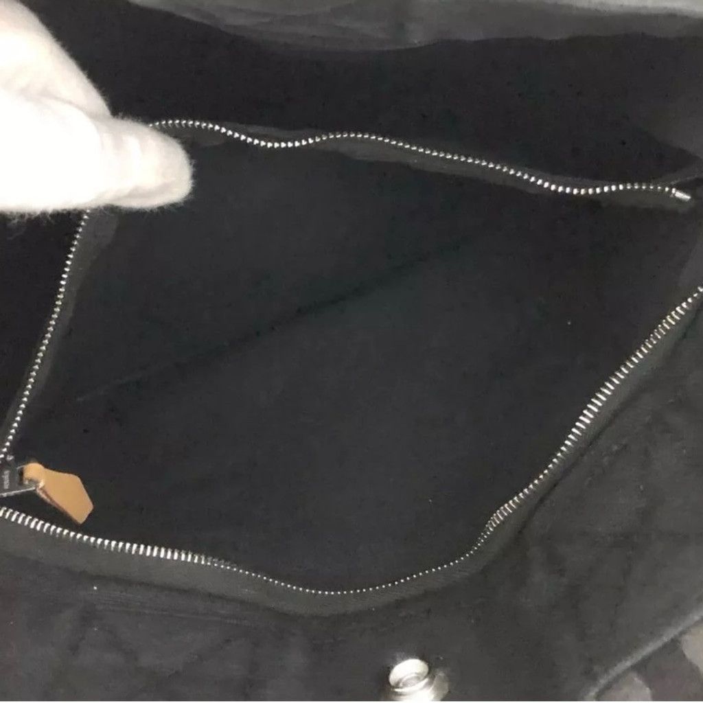 Hermes Mini Hermes canvas black tote PM size Size ONE SIZE - 10 Thumbnail