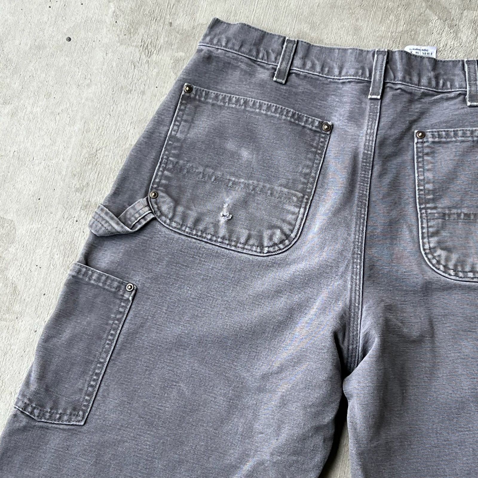 Carhartt × Vintage Carhartt gray double knee work wear carpenter pants Size US 31 - 7 Thumbnail