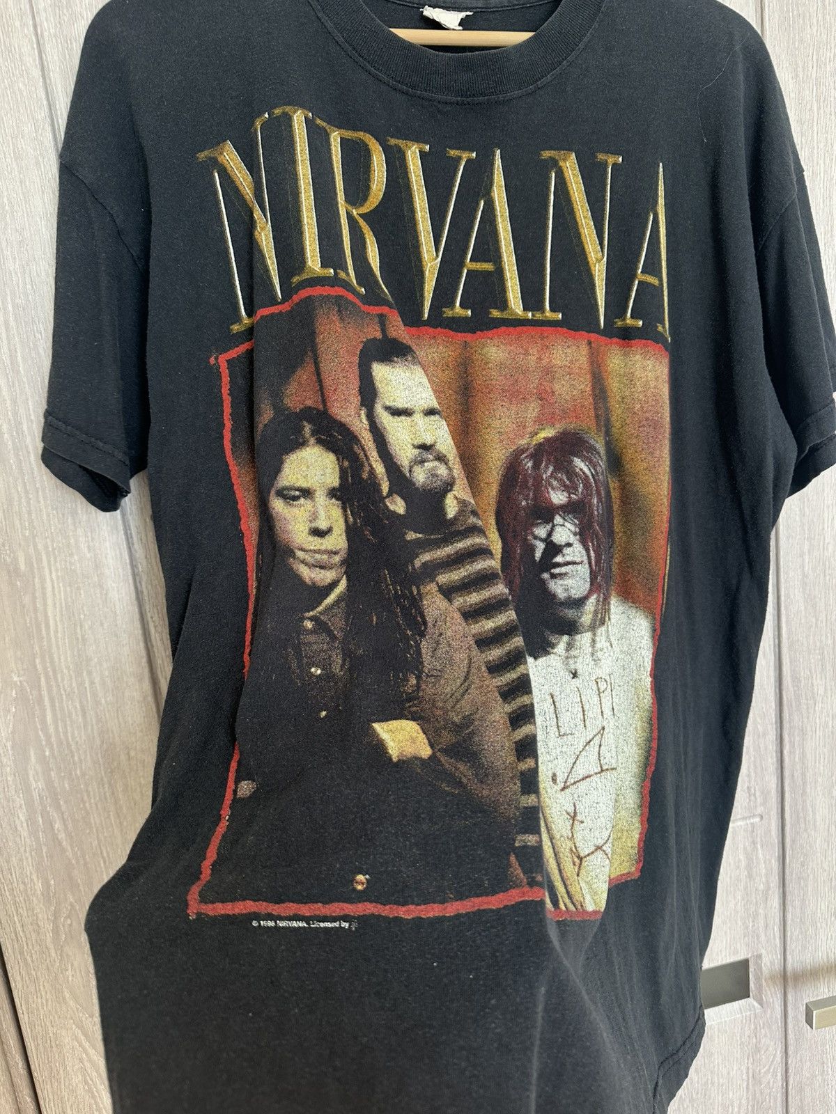 Nirvana × Vintage Vintage Nirvana Flipper 1998 Licensed T-shirt Size US L / EU 52-54 / 3 - 2 Thumbnail