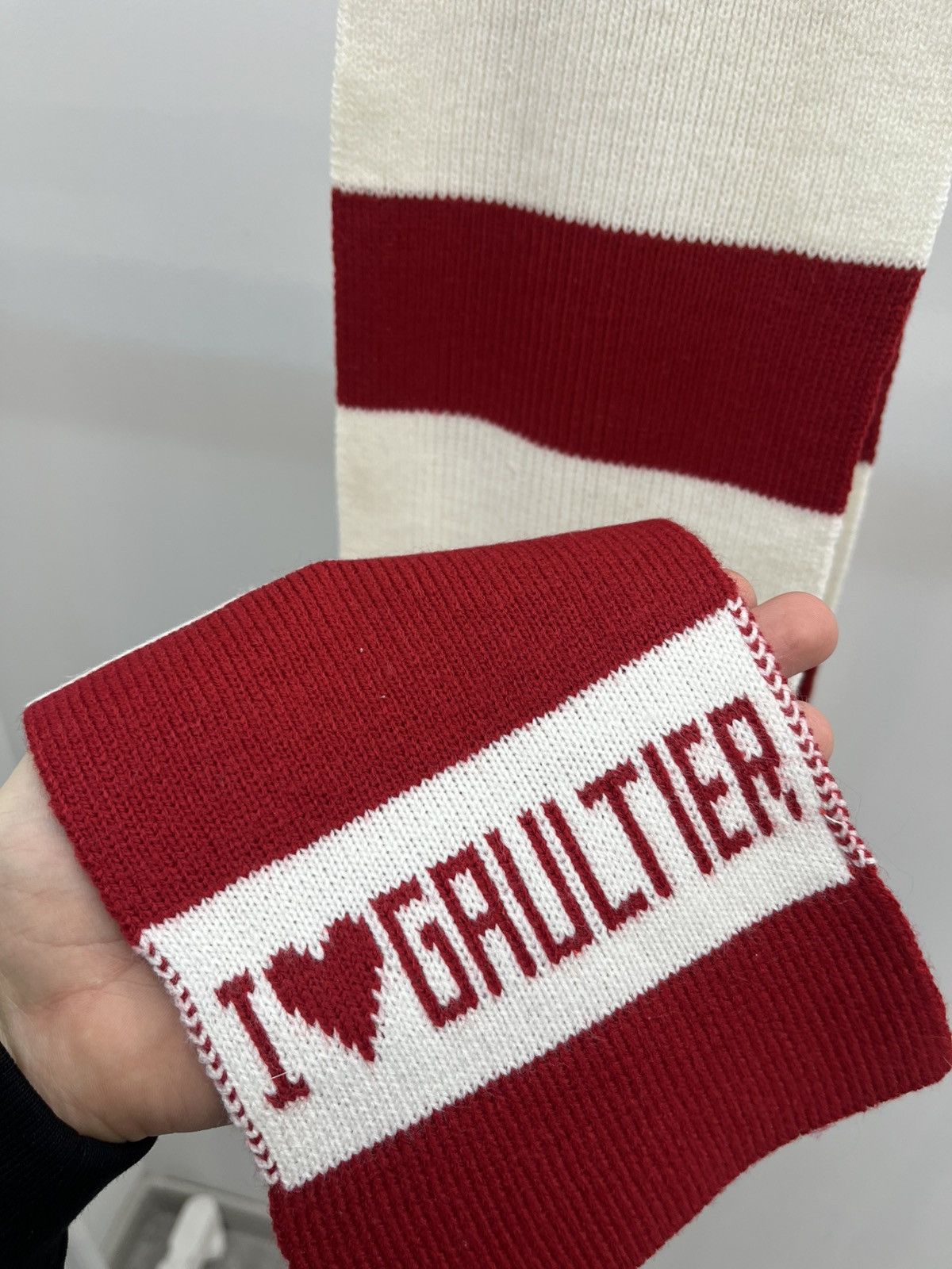 Jean Paul Gaultier Jean Paul Gaultier Stripped I Love Gaultier Scarf Size ONE SIZE - 3 Thumbnail