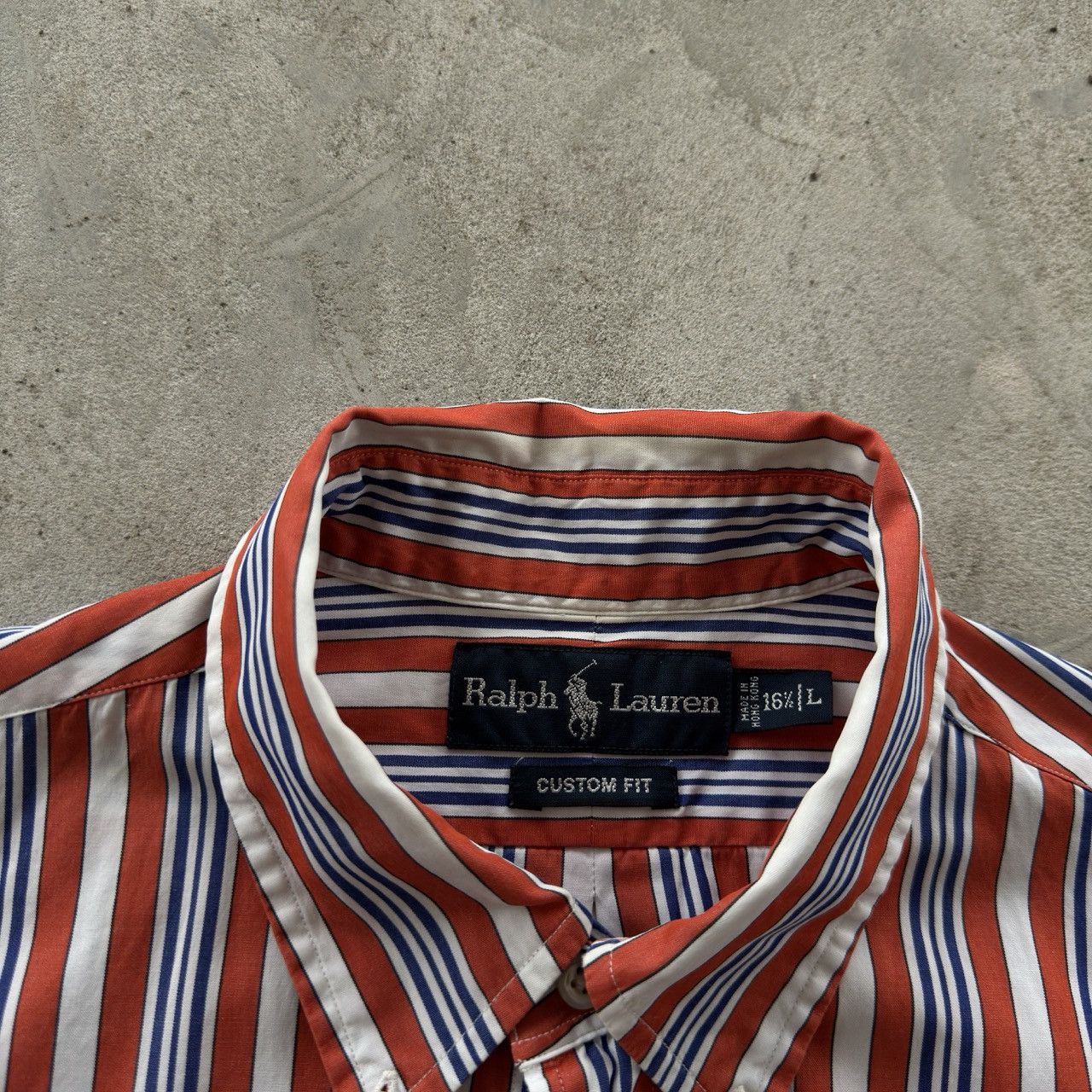 Polo Ralph Lauren Vintage Polo Ralph Lauren Striped Custom Fit Shirt Size US L / EU 52-54 / 3 - 5 Thumbnail