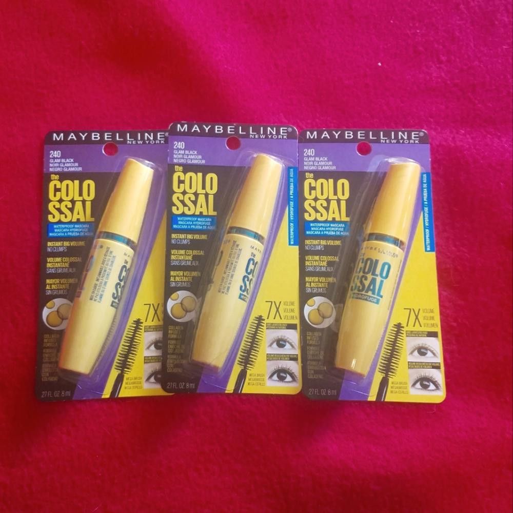 Designer Maybelline The Colossal Mascara Set of 3 Glam Black Size ONE SIZE - 1 Thumbnail