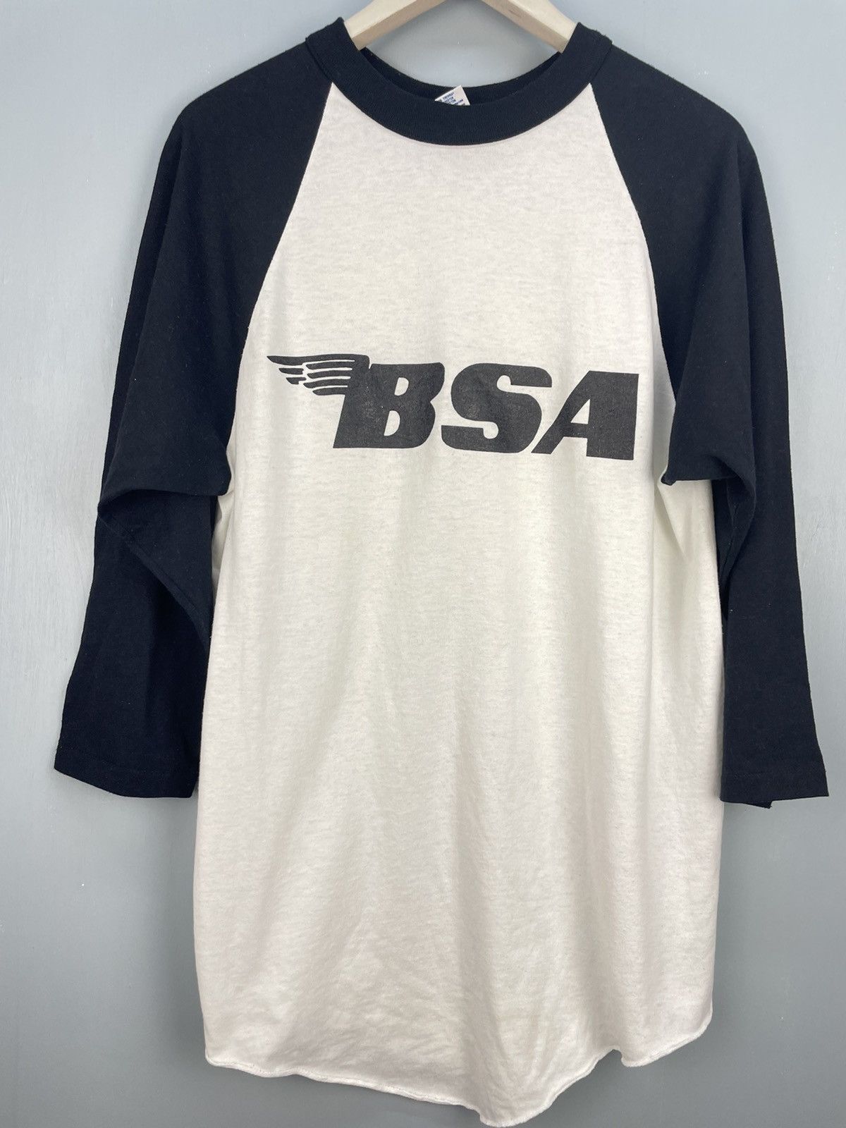 Vintage Vintage 90s BSA motorcycle logo raglan jersey Size US M / EU 48-50 / 2 - 3 Thumbnail